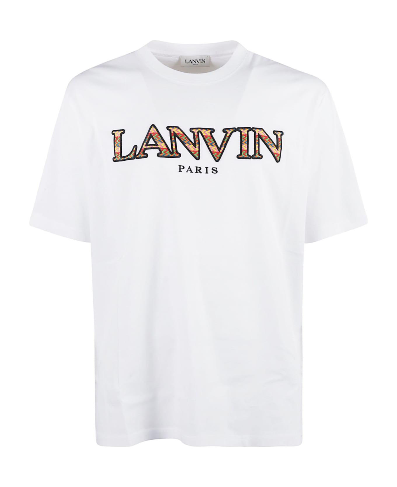 Lanvin Logo Round Neck T-shirt - Optic White シャツ