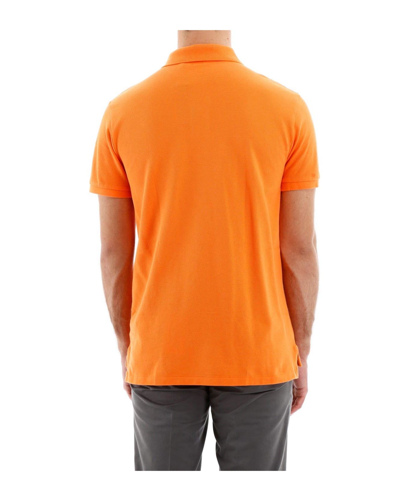 Polo Ralph Lauren Logo Embroidered Polo Shirt - Arancione