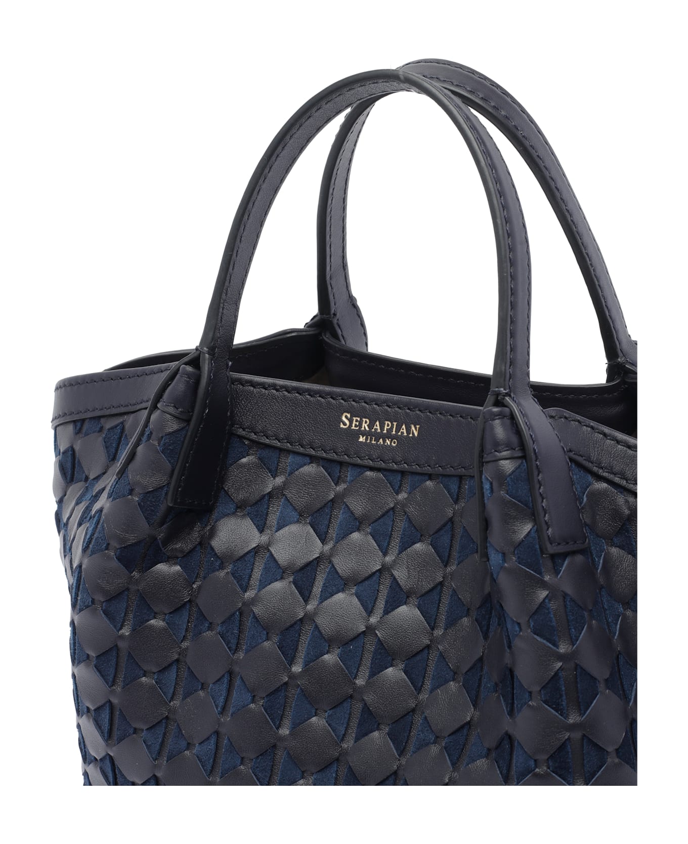 Serapian Mini Secret Mosaico Handbag - Blue