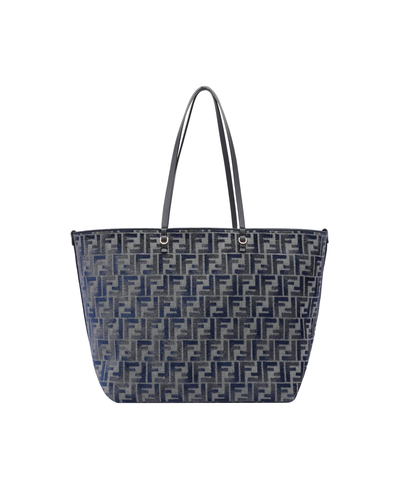 Fendi Ff Roll Shopping Bag Large - Blue トートバッグ