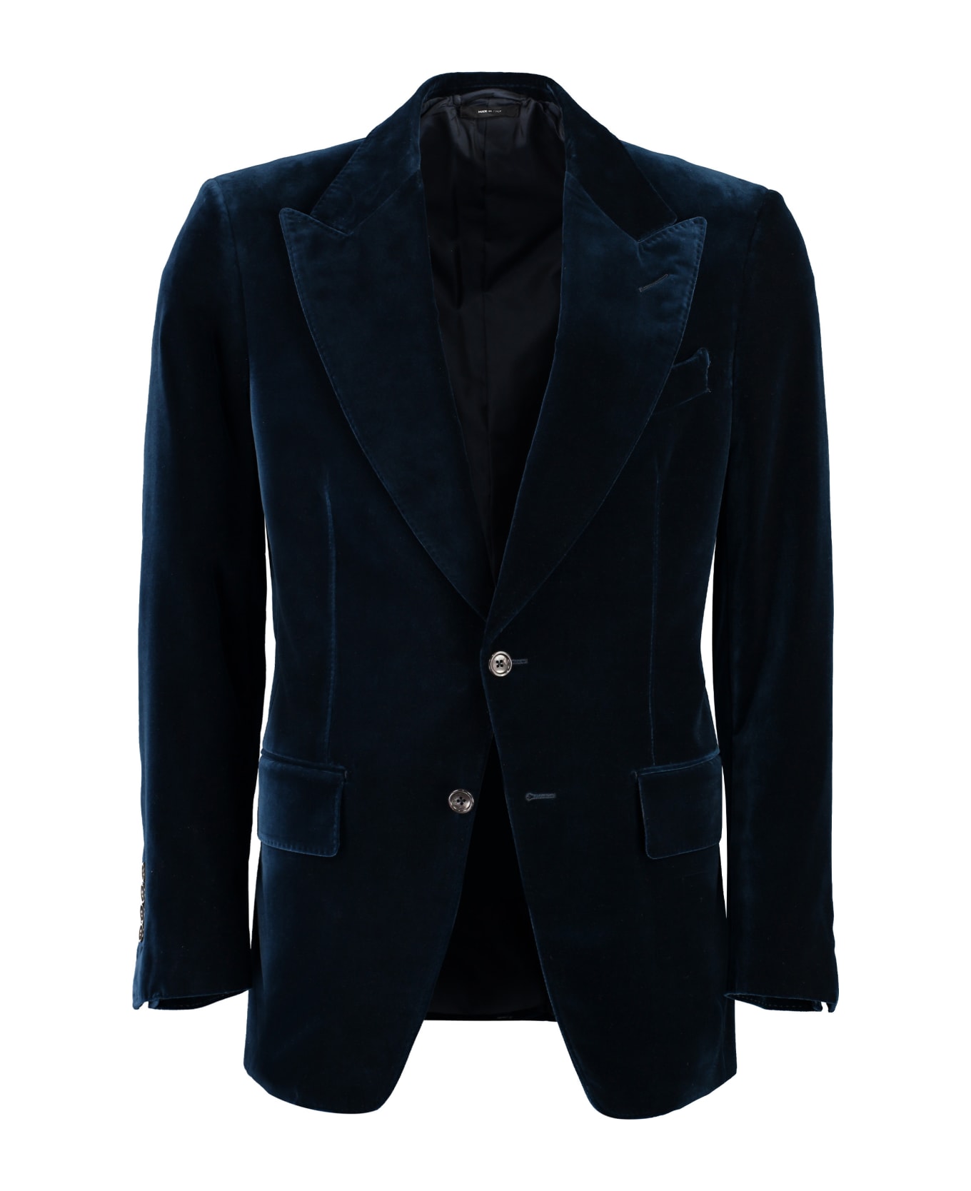 Tom Ford Atticus Velvet Jacket - blue