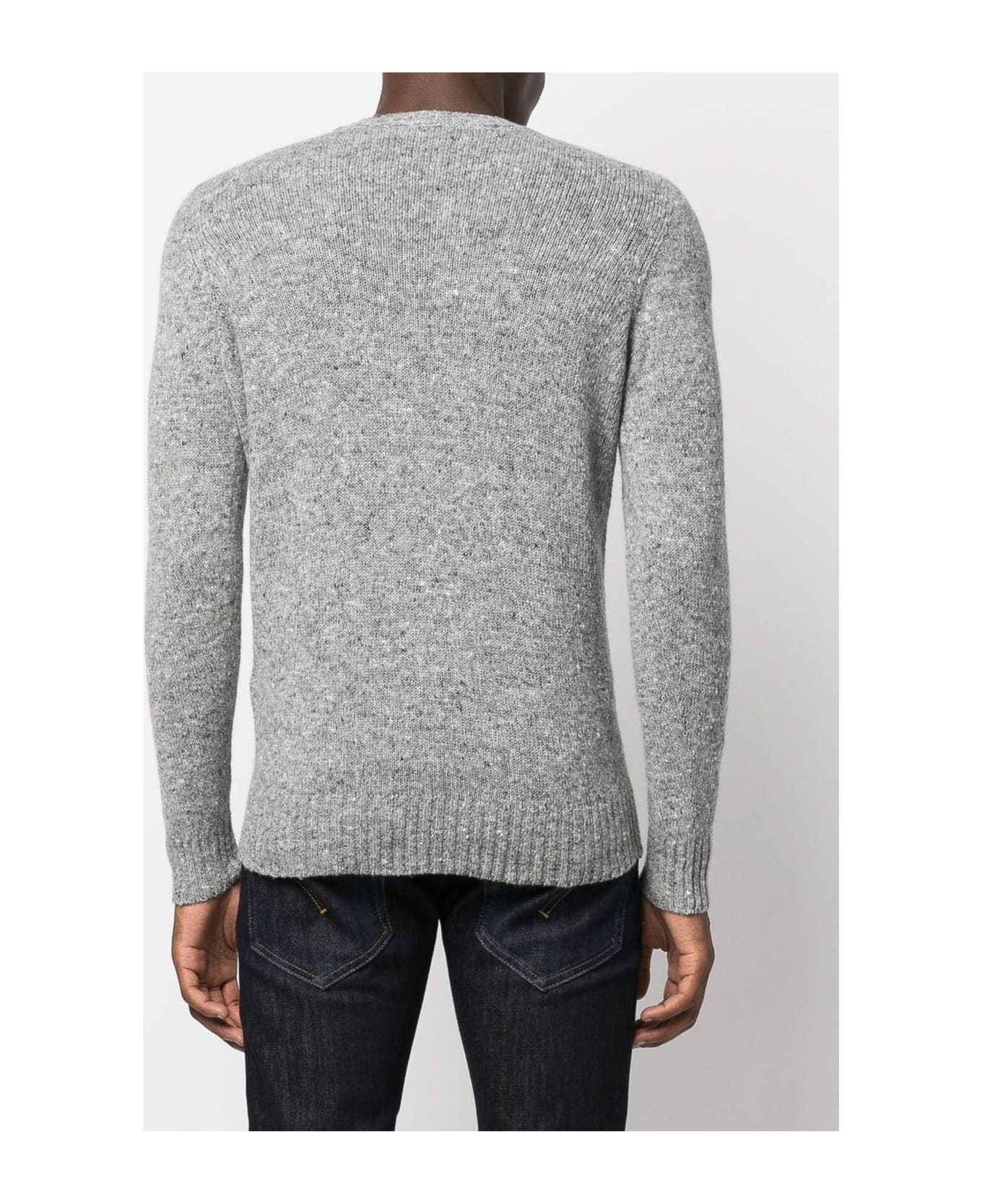 Drumohr Grey Virgin Wool Blend Jumper Sweater - GRIGIO