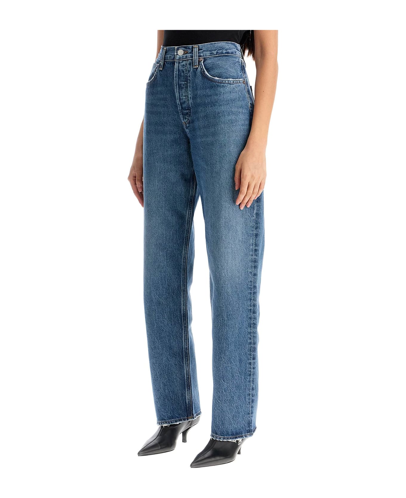 AGOLDE Relaxed Straight Fit Kelly Jeans - BLUE