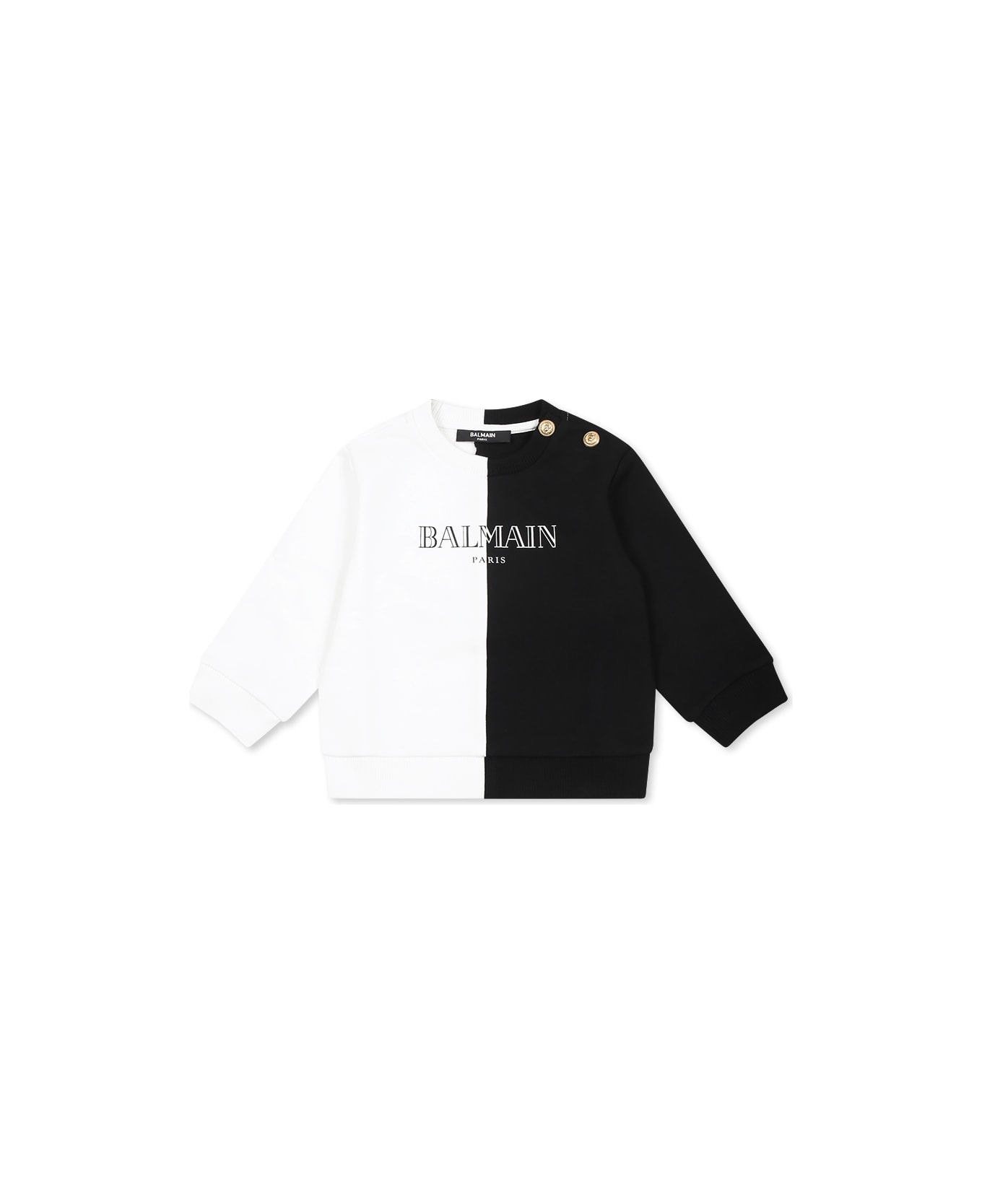 Balmain Multicolor Sweatshirt For Babykids With Logo - Multicolor