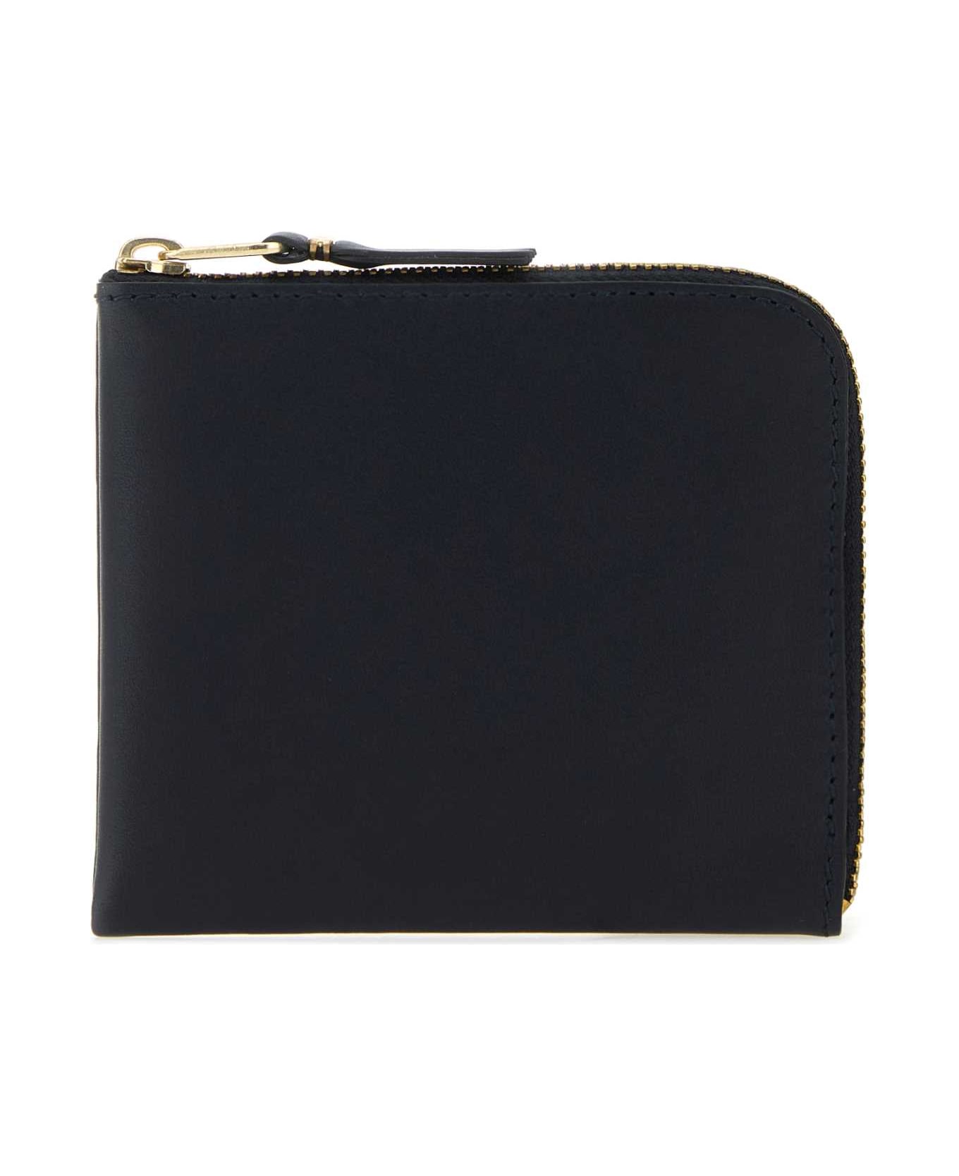 Comme des Garçons Midnight Blue Leather Wallet - NAVY