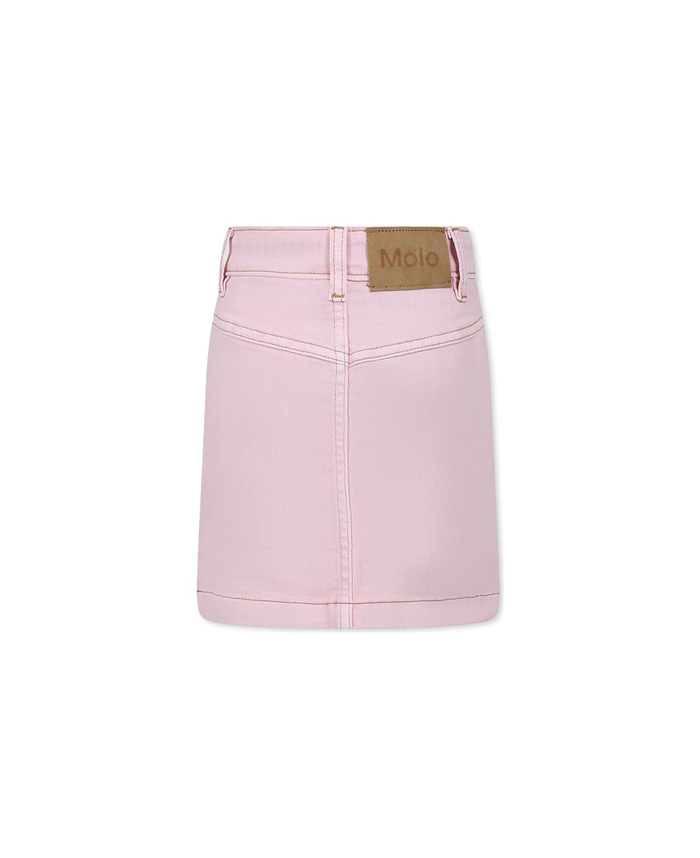 Molo Pink Skirt For Girl - Pink