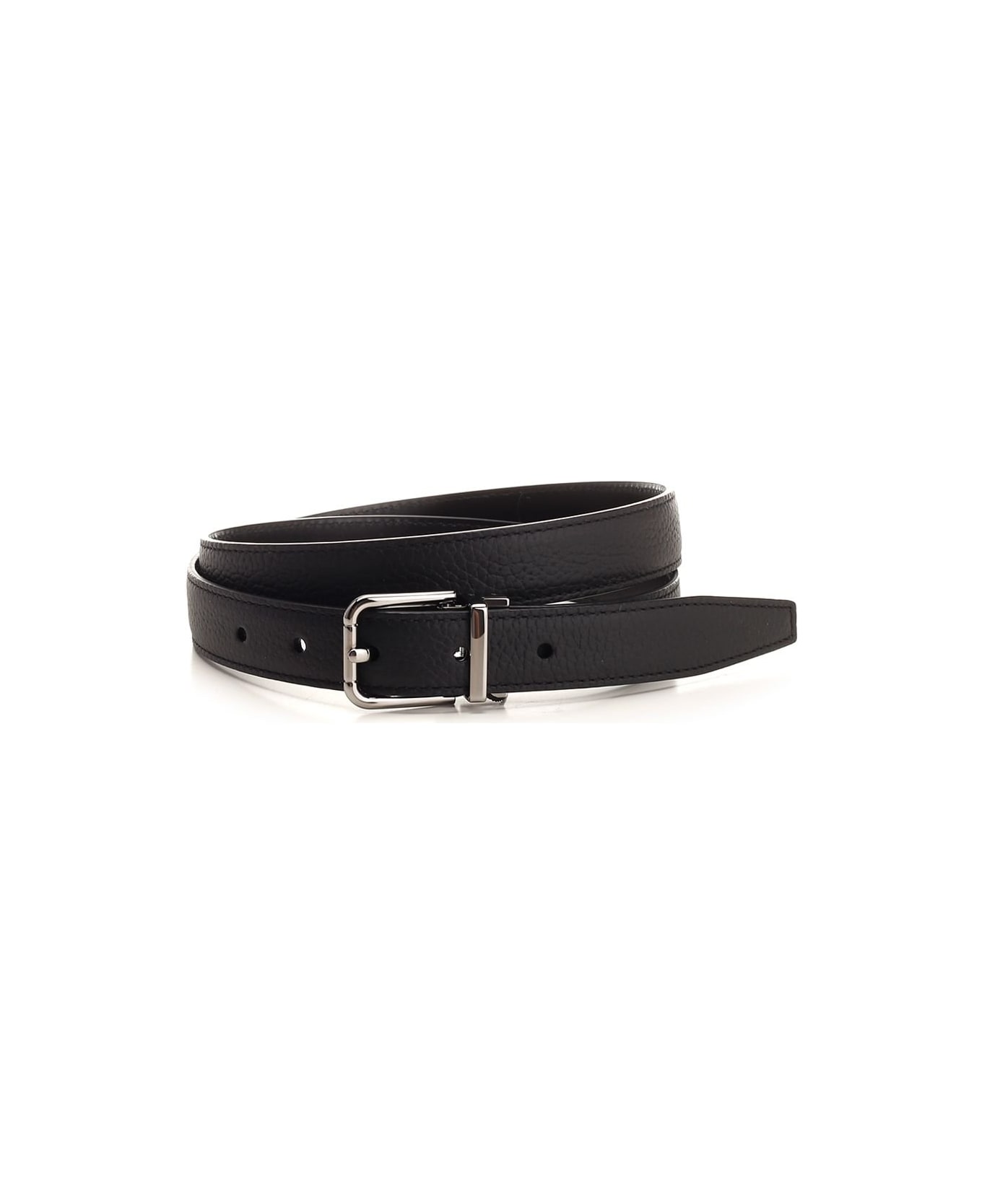 Dolce & Gabbana Calfskin Belt - Black