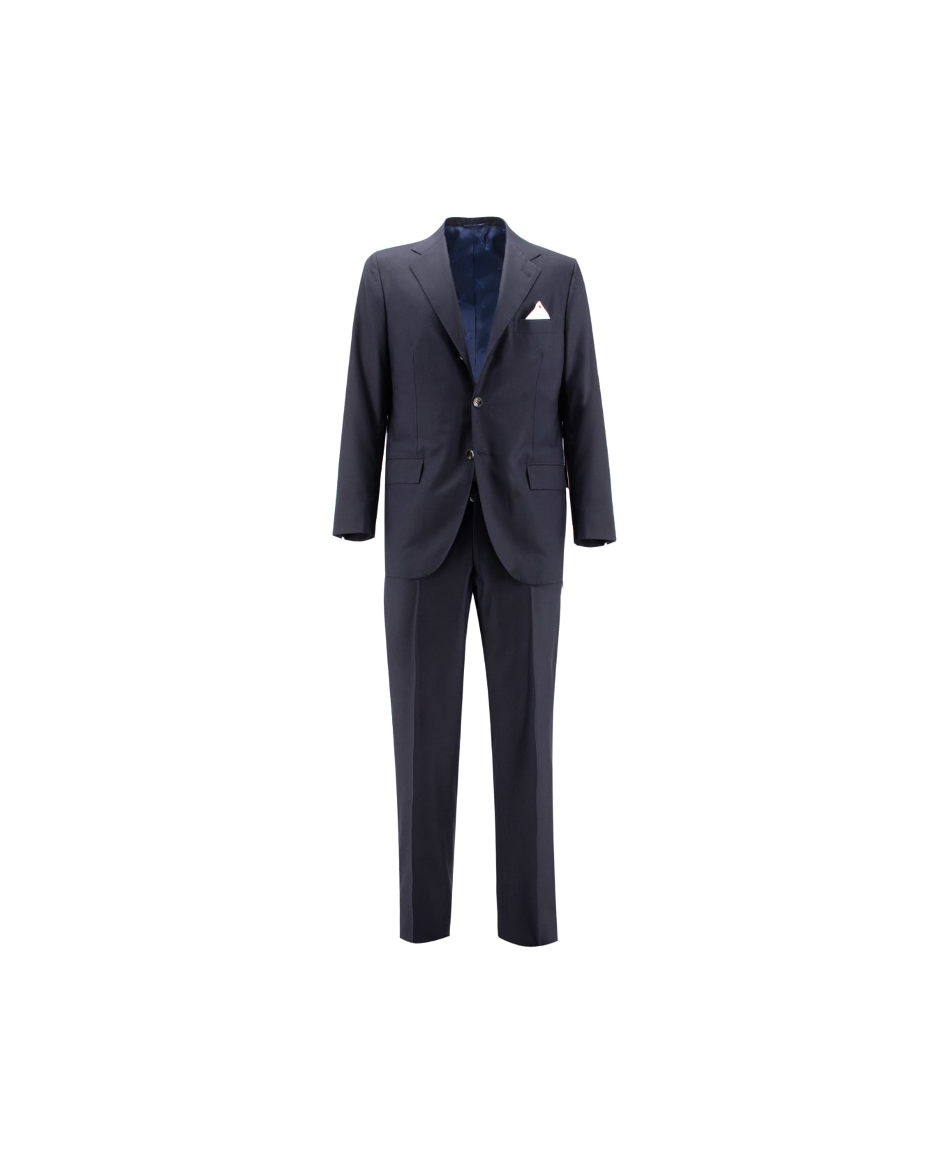 Kiton Suit - NAVY BLUE スーツ
