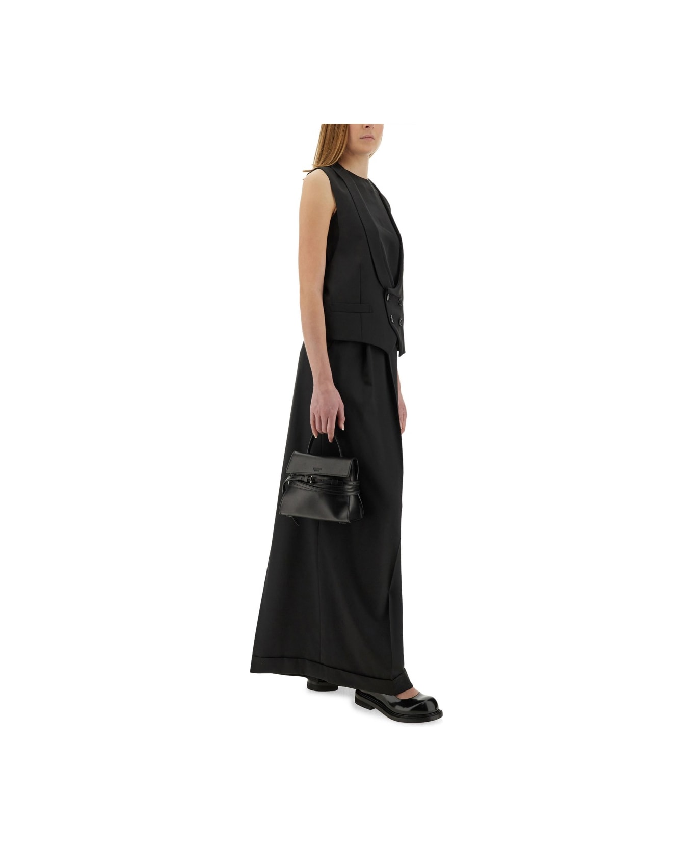 Moschino Virgin Wool Vest - BLACK