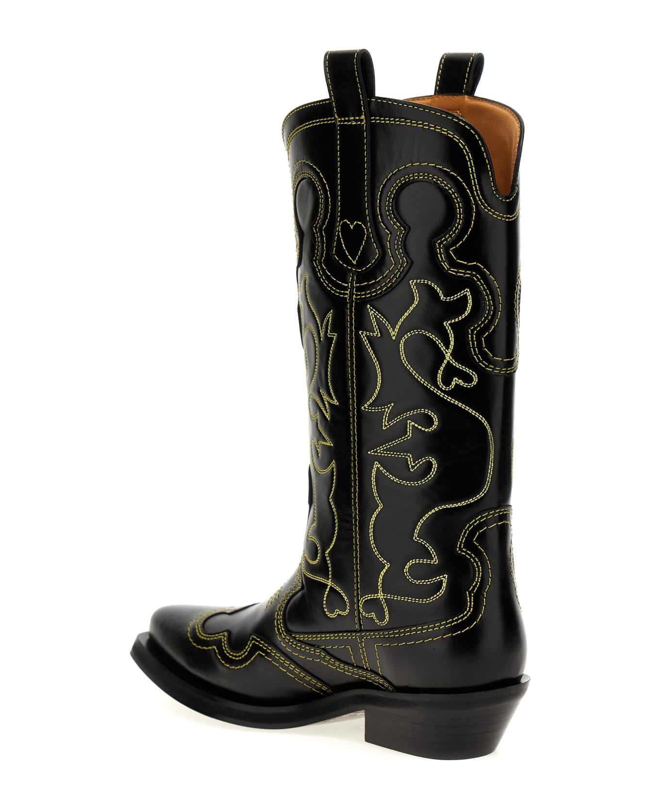 Ganni 'western' Texan Boots - Black  