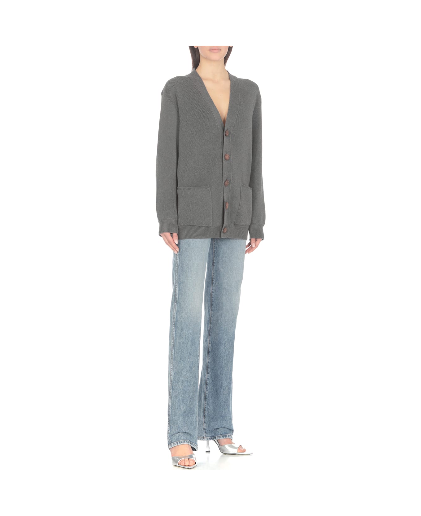 Golden Goose Darnelle Basic Cardigan - Grey
