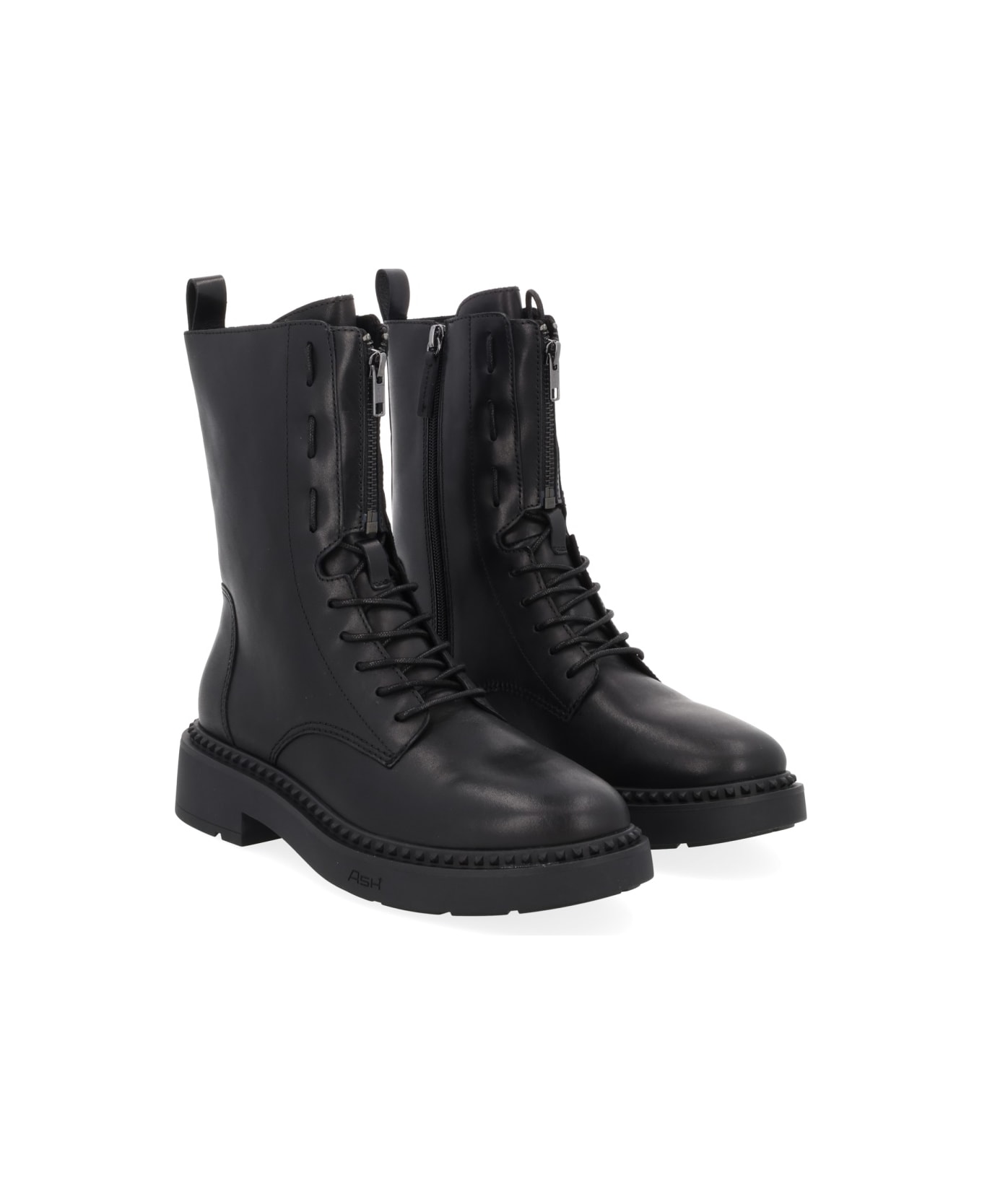 Ash Lace-up Boot - BLACK
