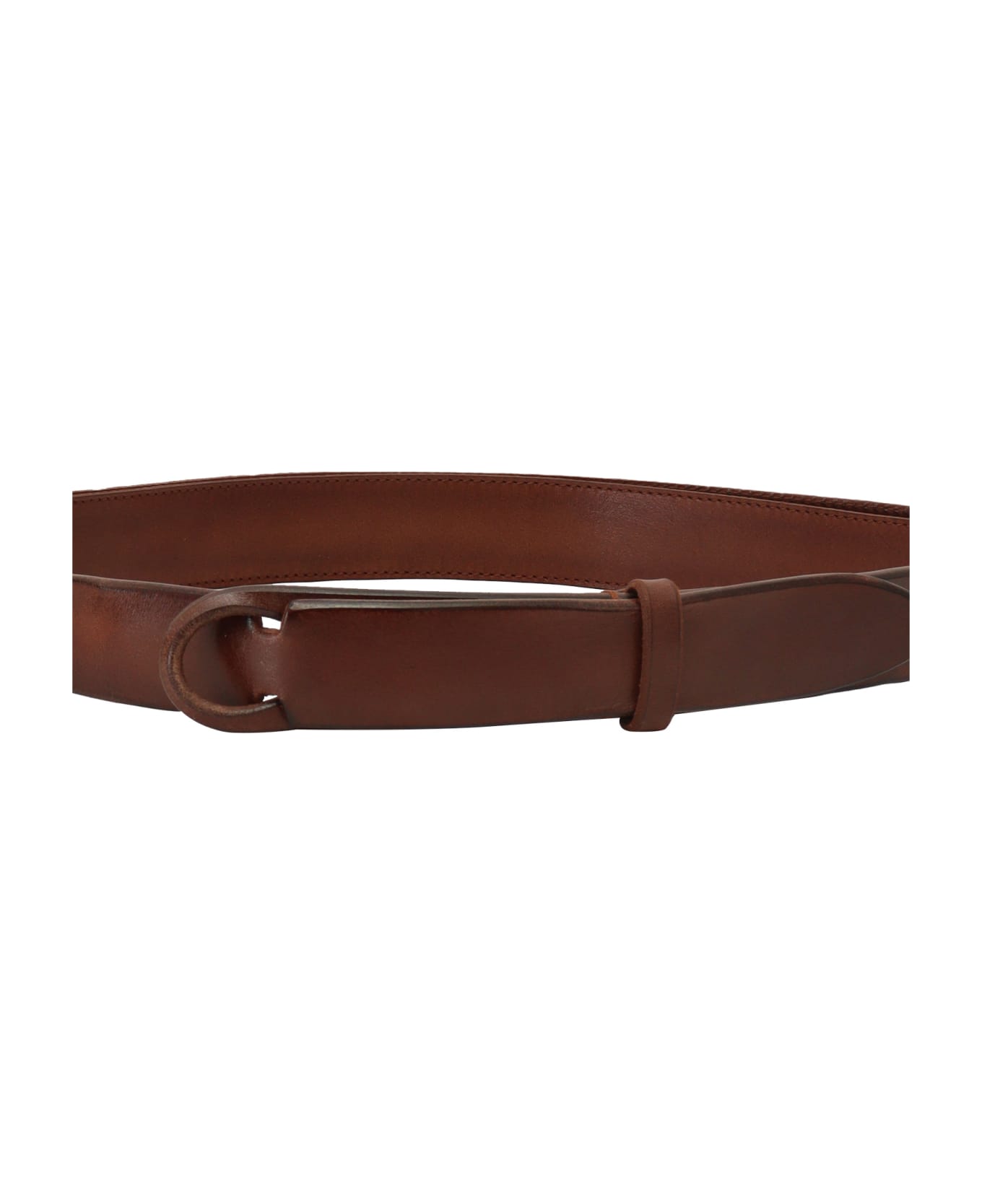 Orciani No Buckle Belt - BROWN ベルト