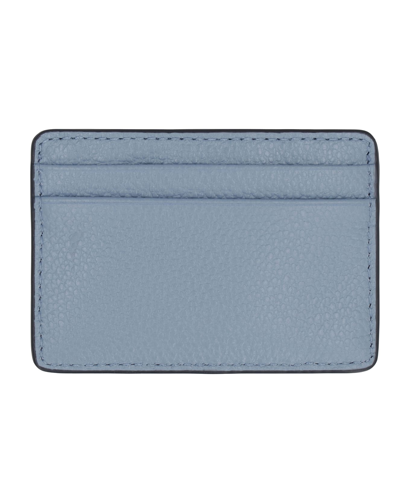 MICHAEL Michael Kors Pebbled Calfskin Card Holder - Light Blue