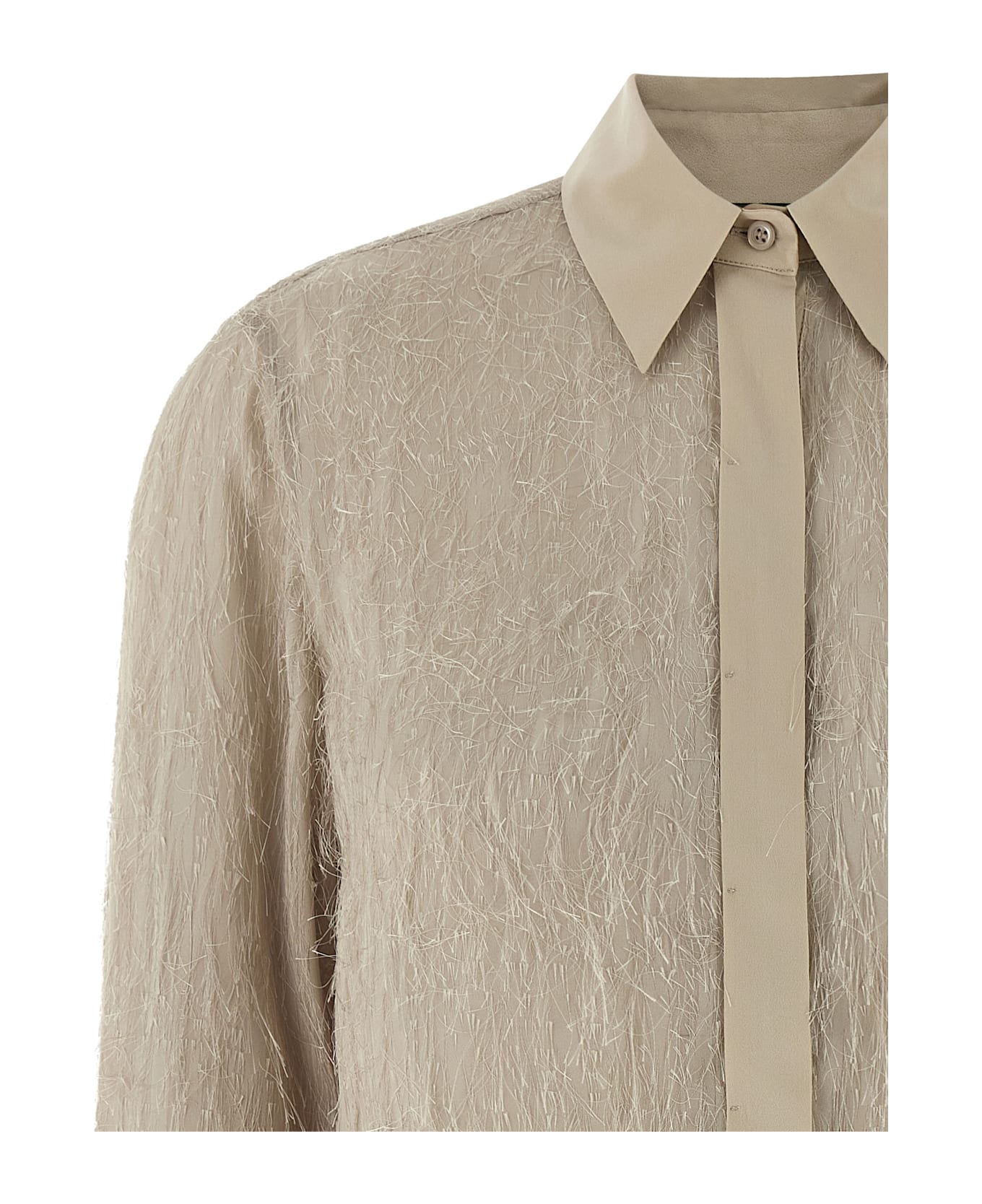 Peserico Fil Coupé Shirt - Beige