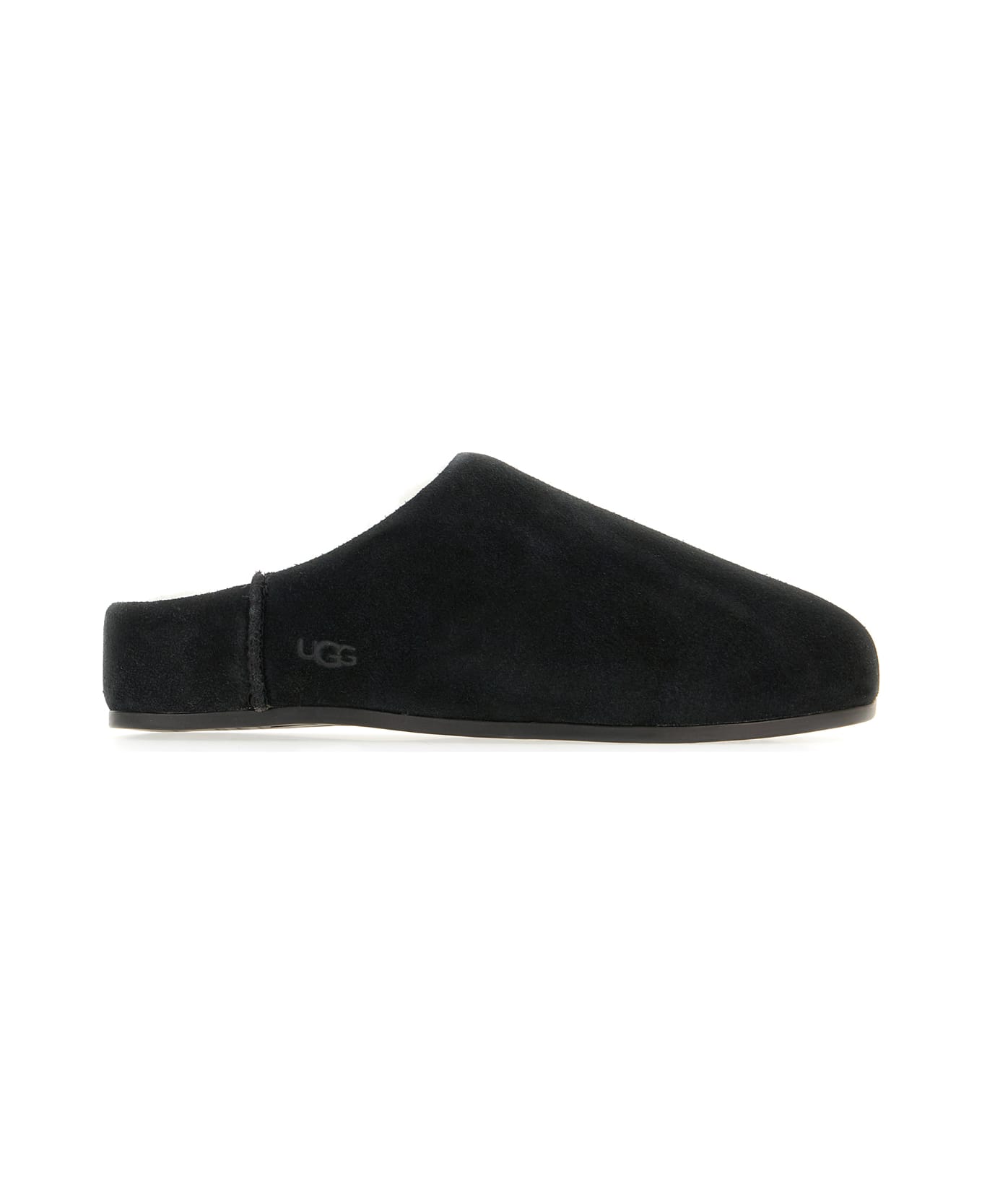 UGG Black Suede Elea Slippers - BLACK