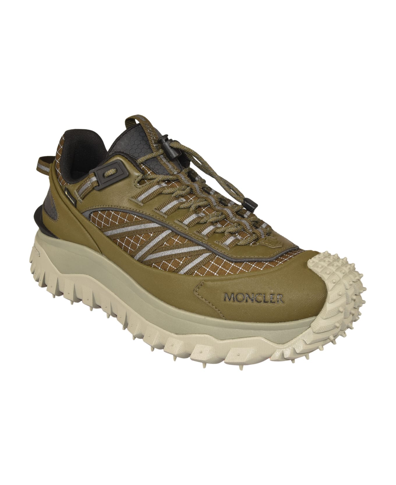 Moncler Trailgrip Sneakers - GREEN/SILVER
