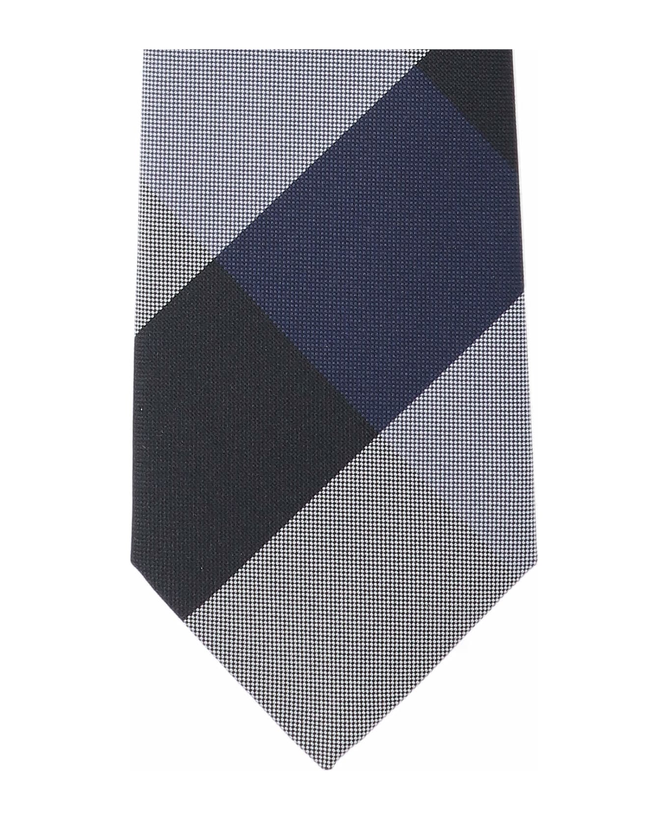 Burberry Check Tie - Blue ネクタイ