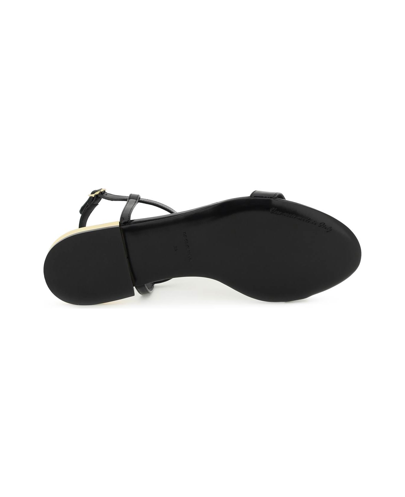Dolce & Gabbana Leather Sandals - Nero