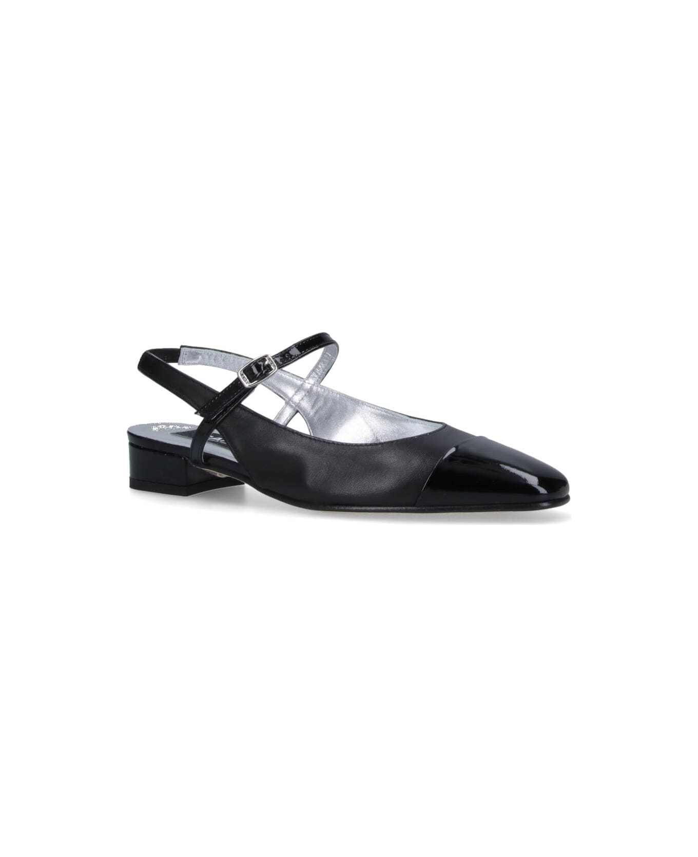 Carel "oceano" Slingback Mules - Black  