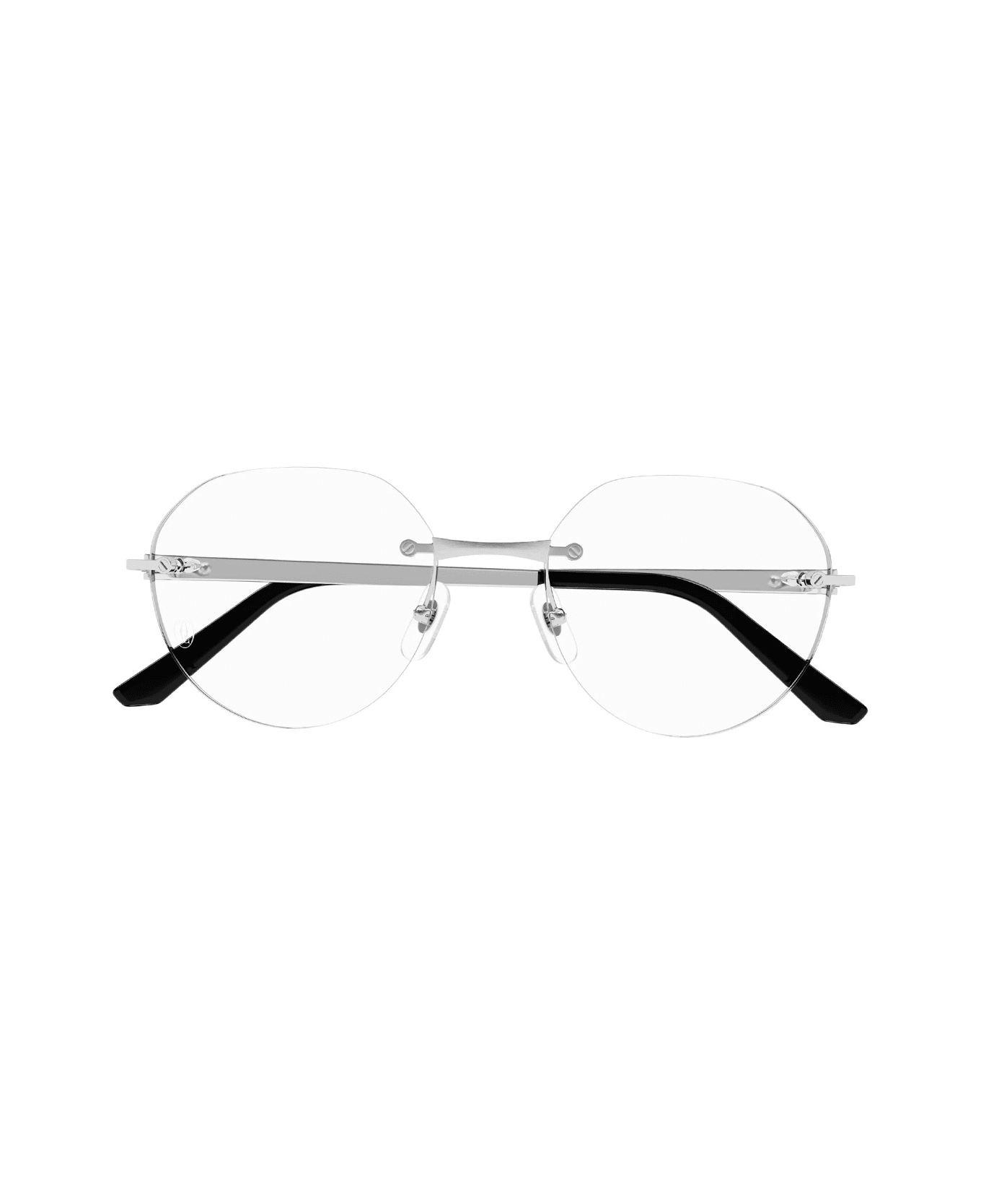 Cartier Eyewear Ct0408o 002 Glasses - Argento アイウェア