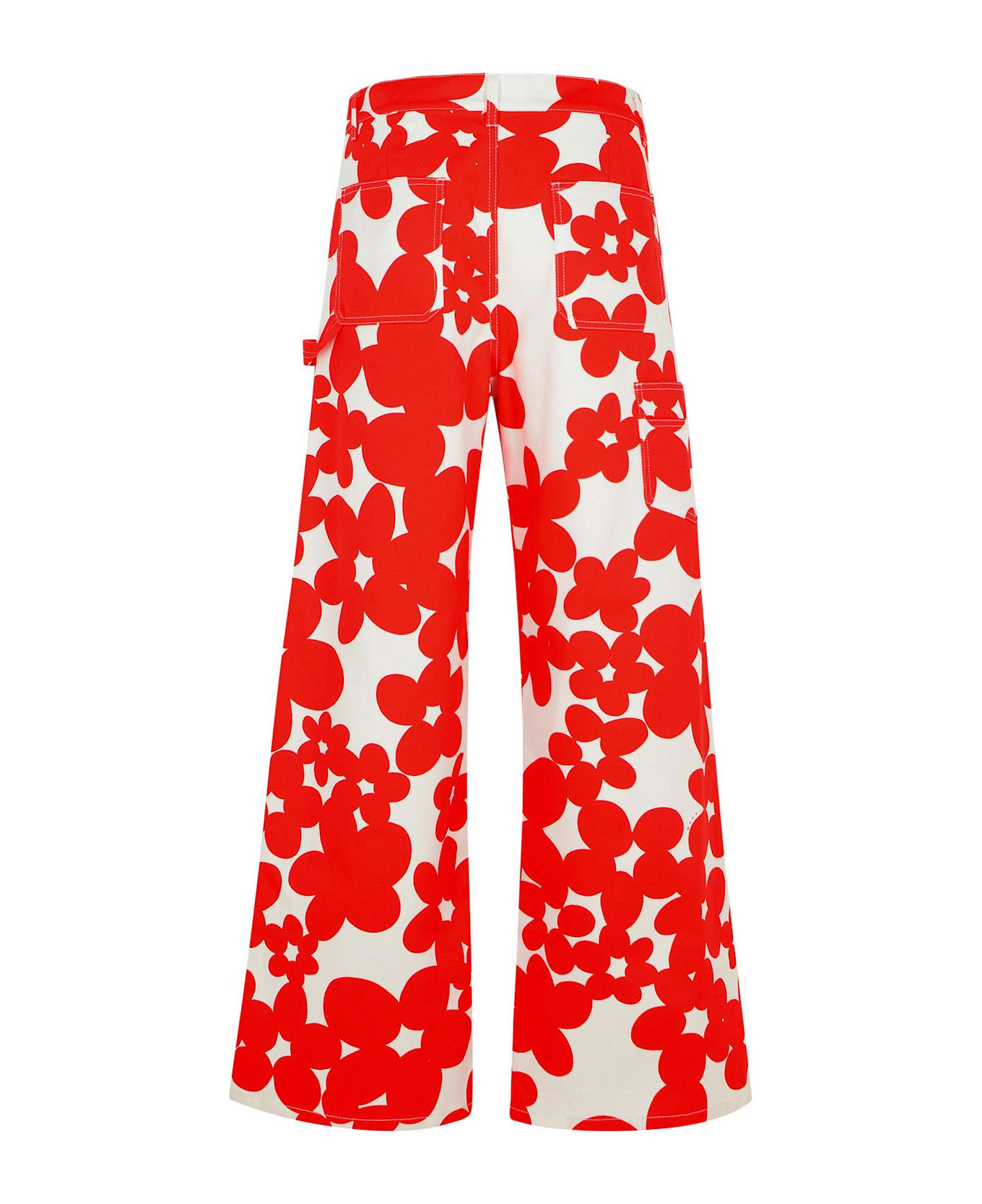 Marni Red Cotton Jeans - Red