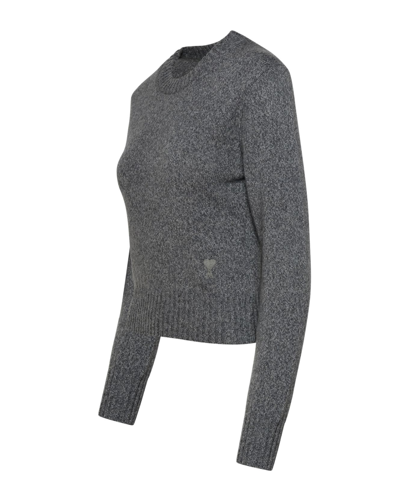Ami Alexandre Mattiussi Grey Cashmere Blend Sweater - Grey