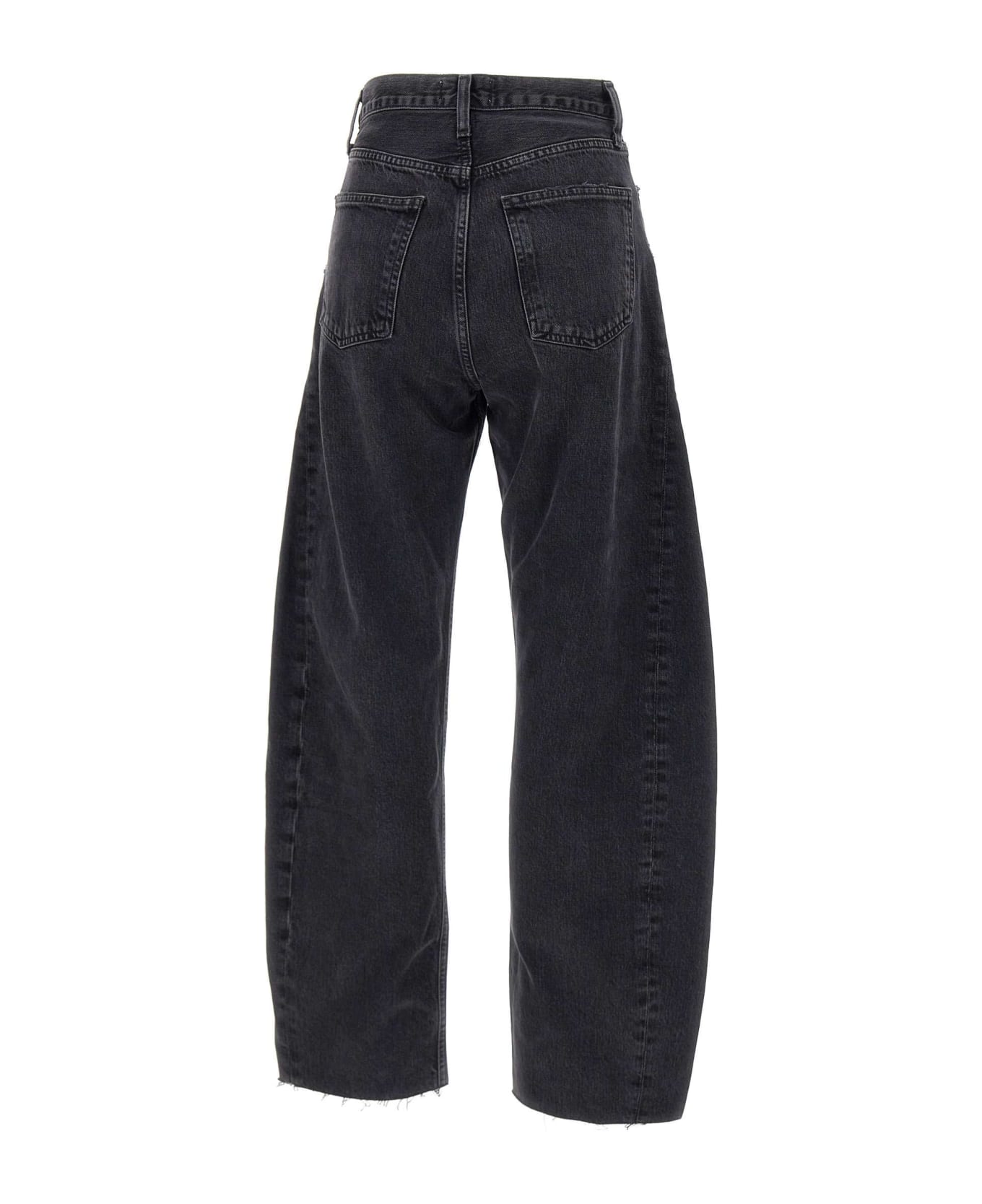 AGOLDE "luna Pieced" Organic Cotton Jeans - BLACK