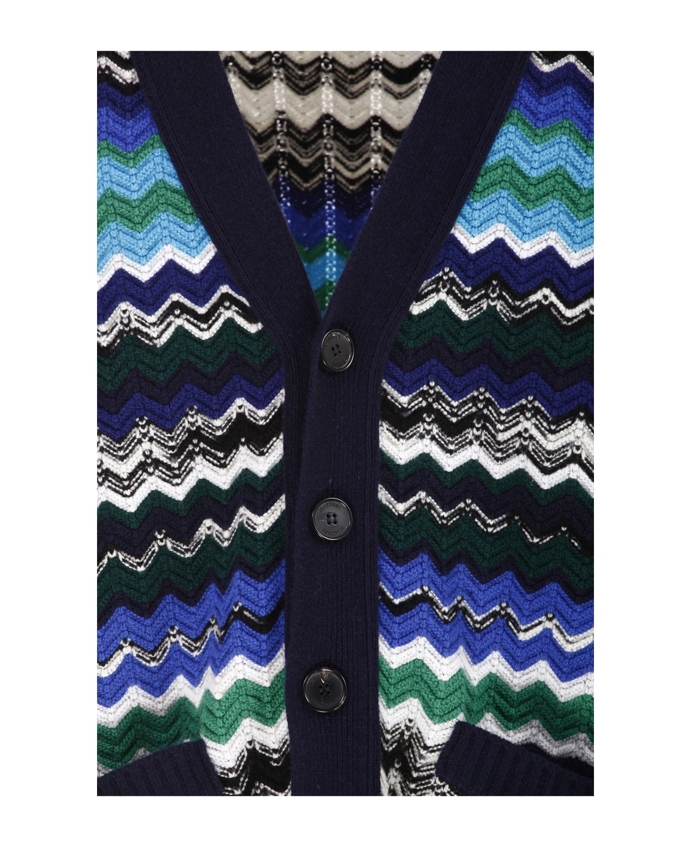 Missoni Knitted Cardigan - NAVY