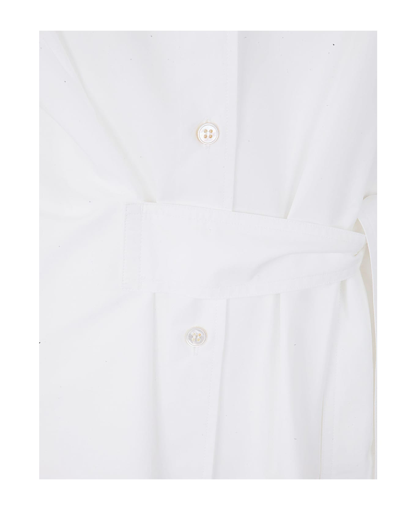 Studio Nicholson Tie Waisted Shirt - Optic White