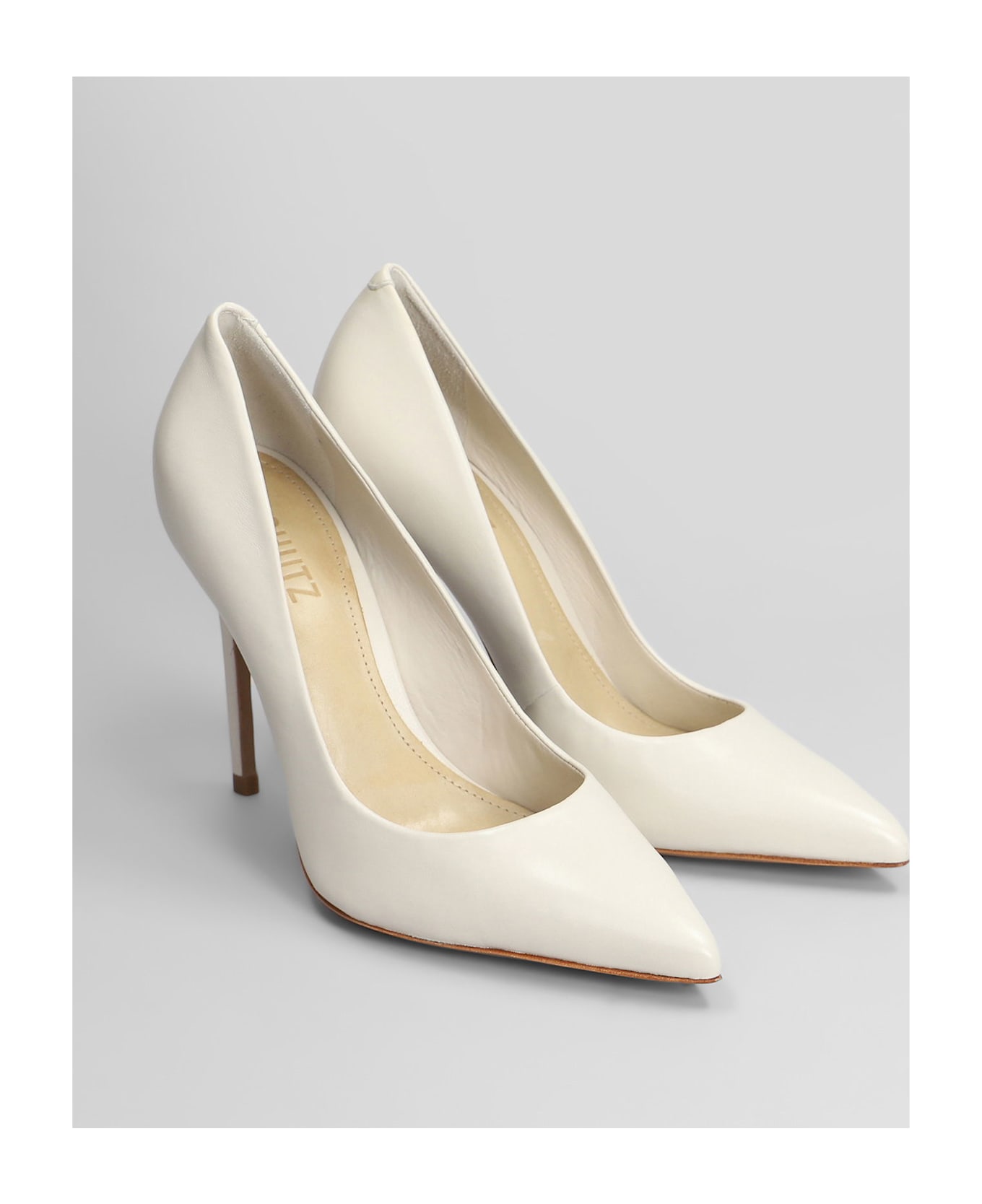 Schutz Caiolea Pumps In White Leather - white