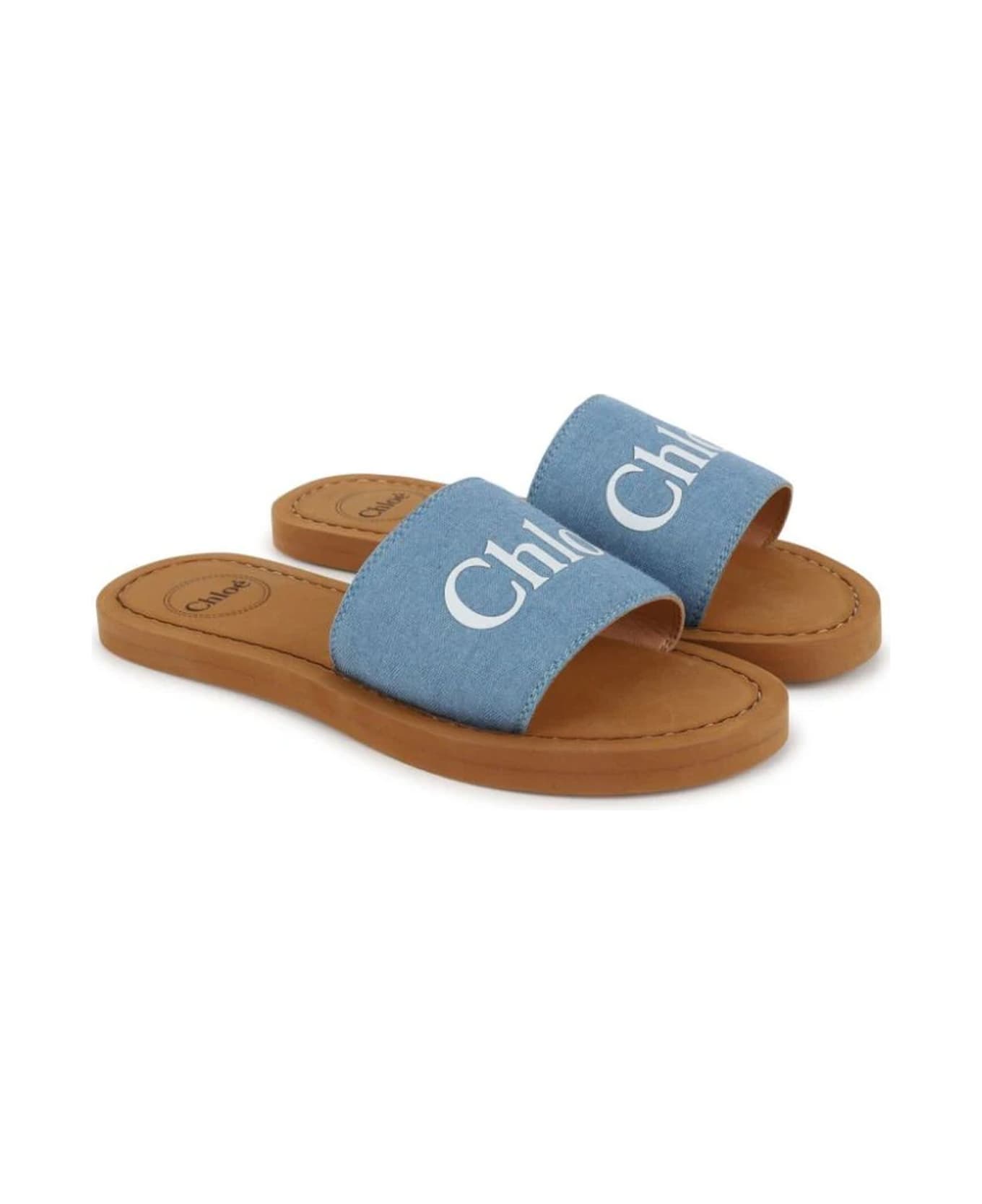 Chloé Chloè Kids Sandals Clear Blue - Clear Blue