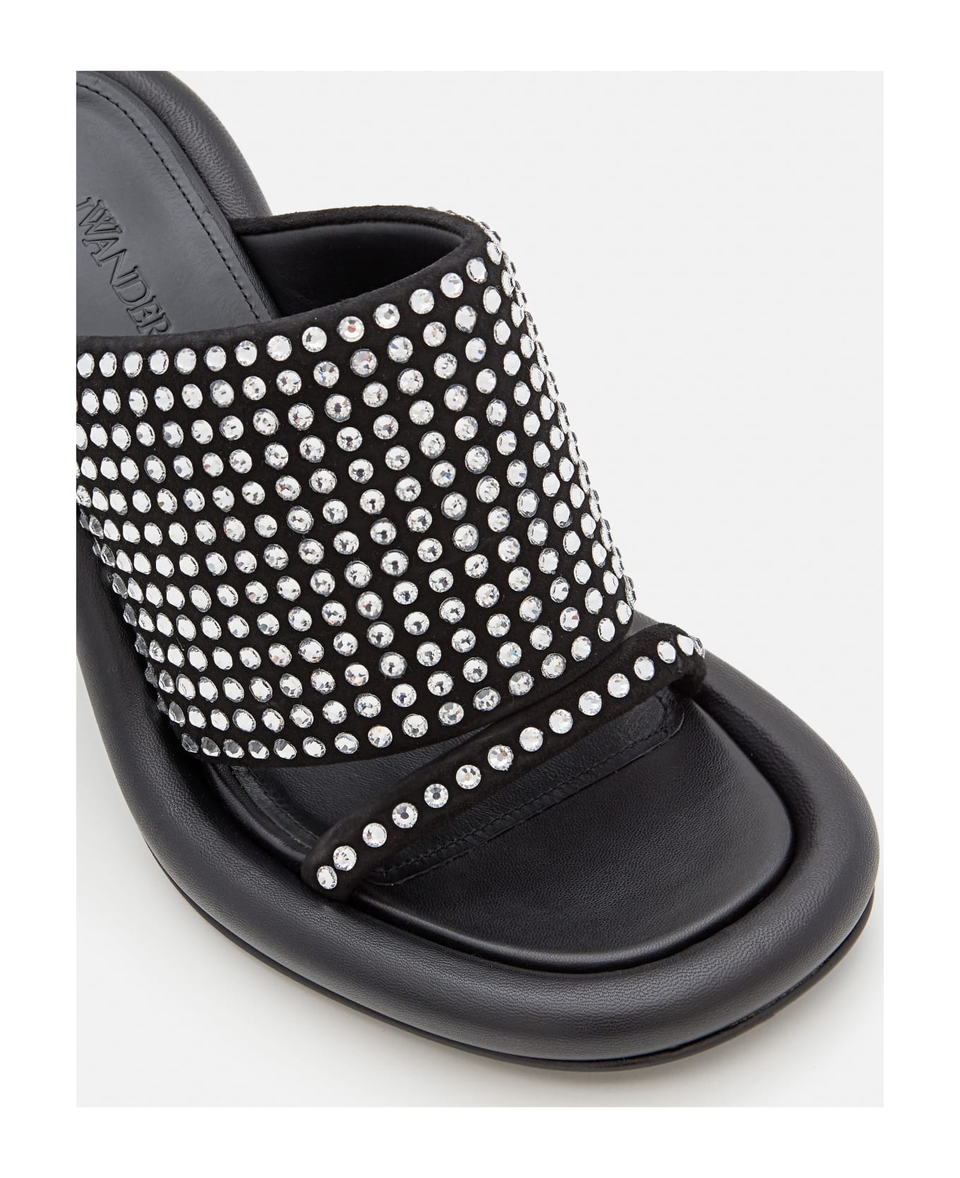 J.W. Anderson 90mm Bumper Strass Mules - Black サンダル