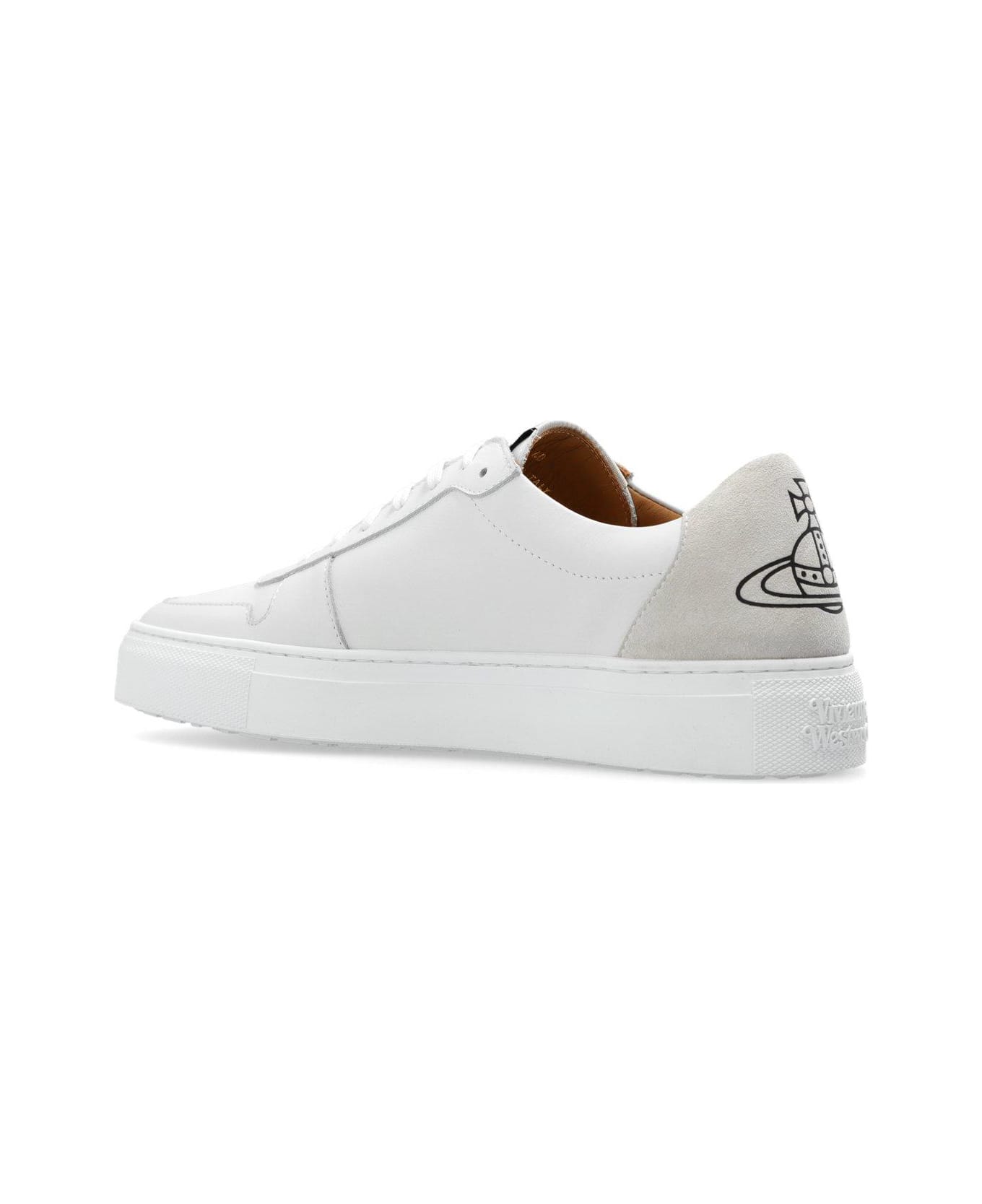 Vivienne Westwood Orb-printed Low-top Sneakers - WHITE