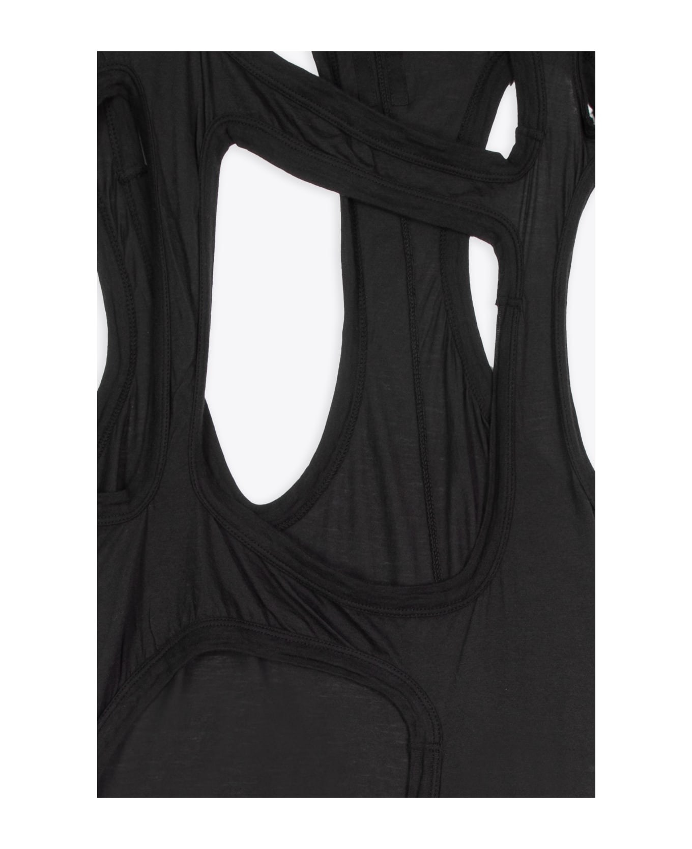 DRKSHDW Membrane Ii Black cotton cut-out dress - Membrane II - Nero