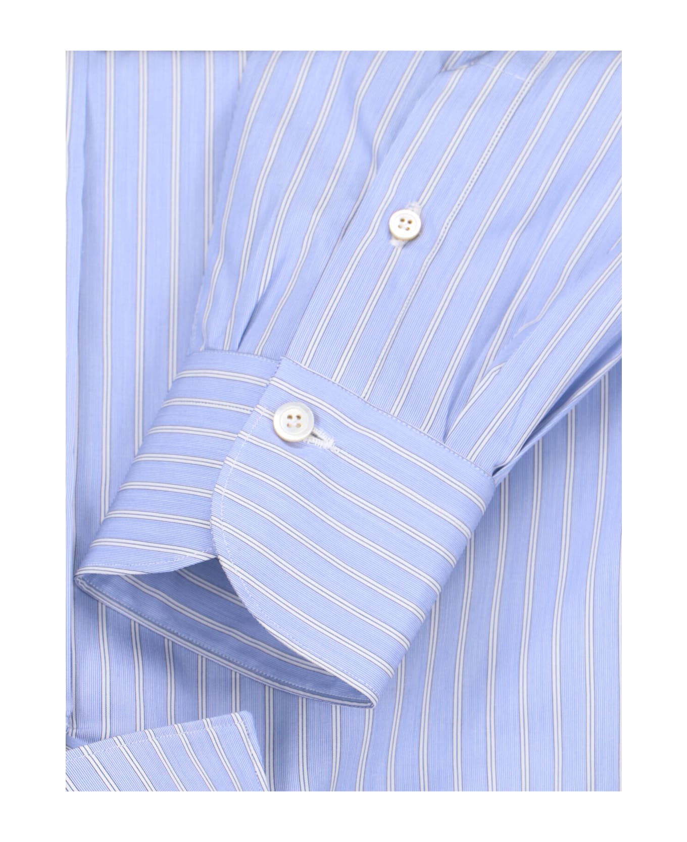 Finamore 
milano
 Striped Shirt - Light Blue