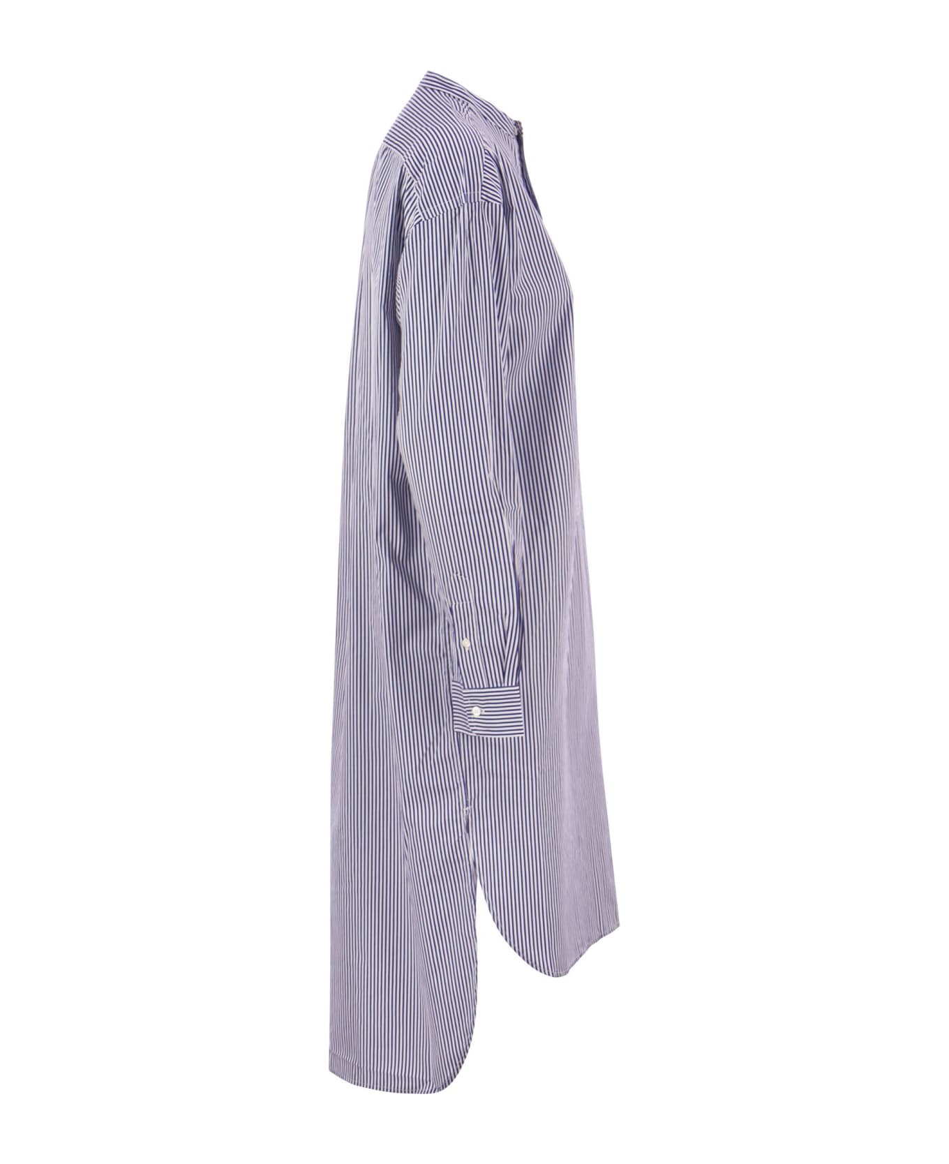 Polo Ralph Lauren Chemisier With Stripes - Blue/white ワンピース＆ドレス