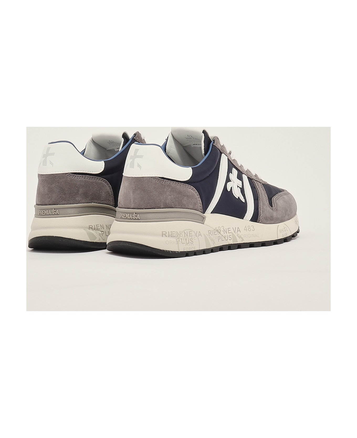 Premiata Lander Var 7203 Sneaker - B.CO-BLU-GRIGIO