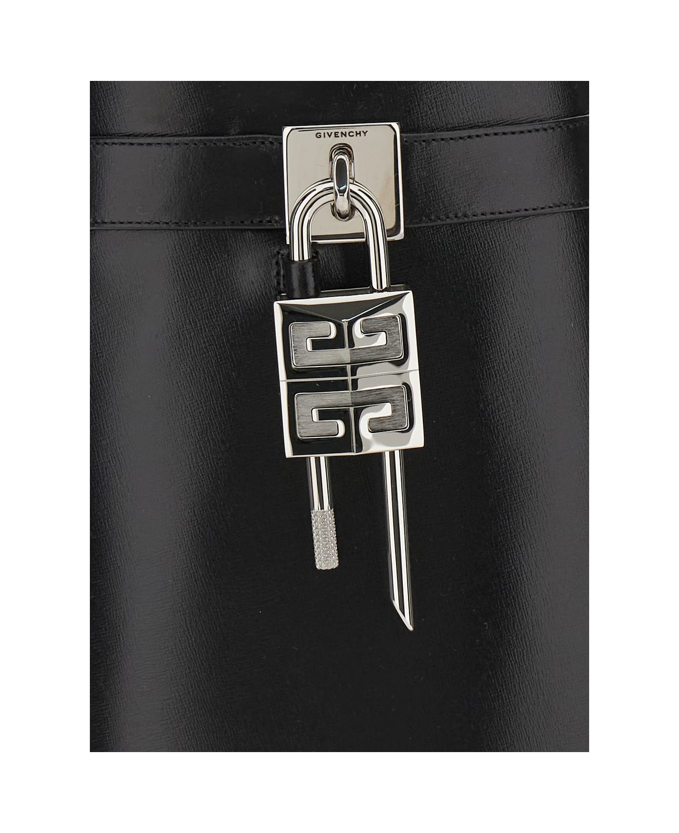 Givenchy 'shark' Black Ankle Boots With Padlock Detail And Slip-on Style In Leather Woman - Black