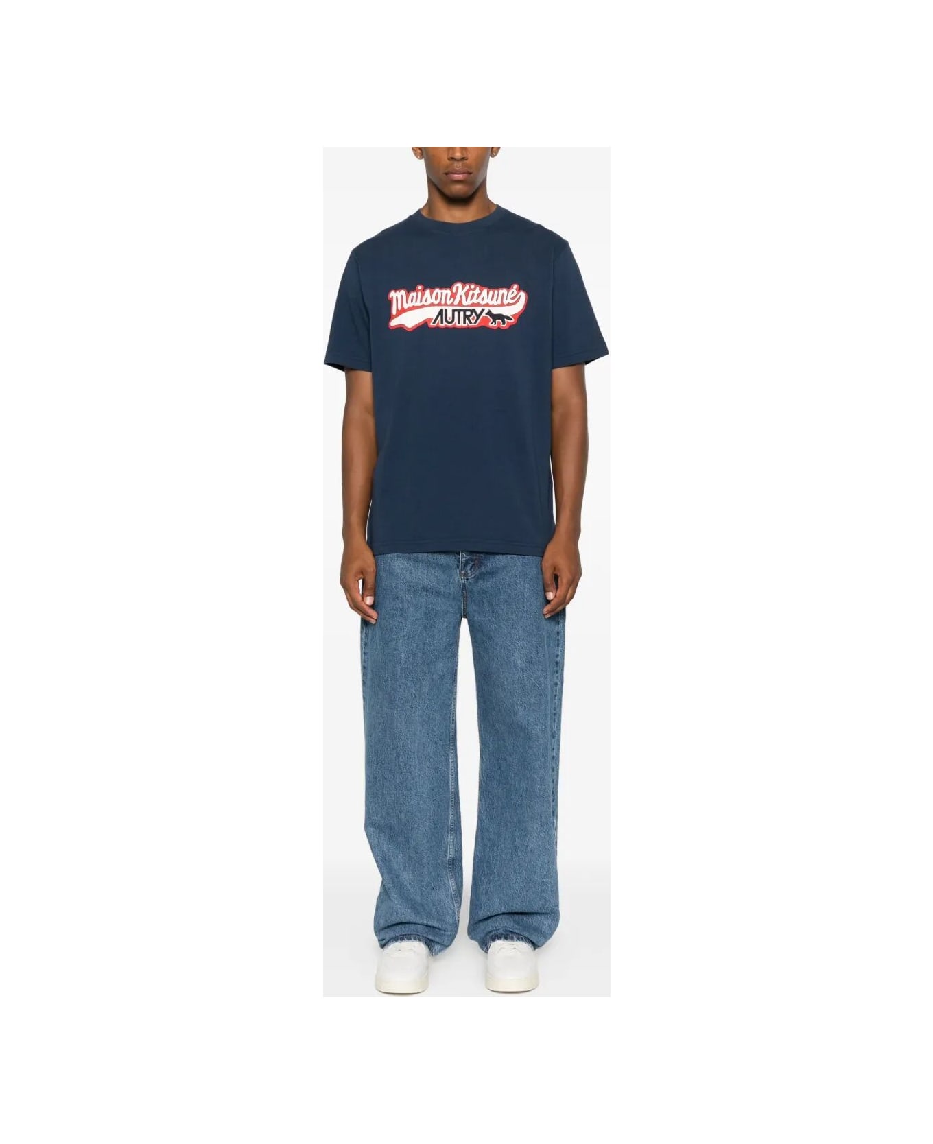 Autry T-shirt Kitsune Blue - Blue