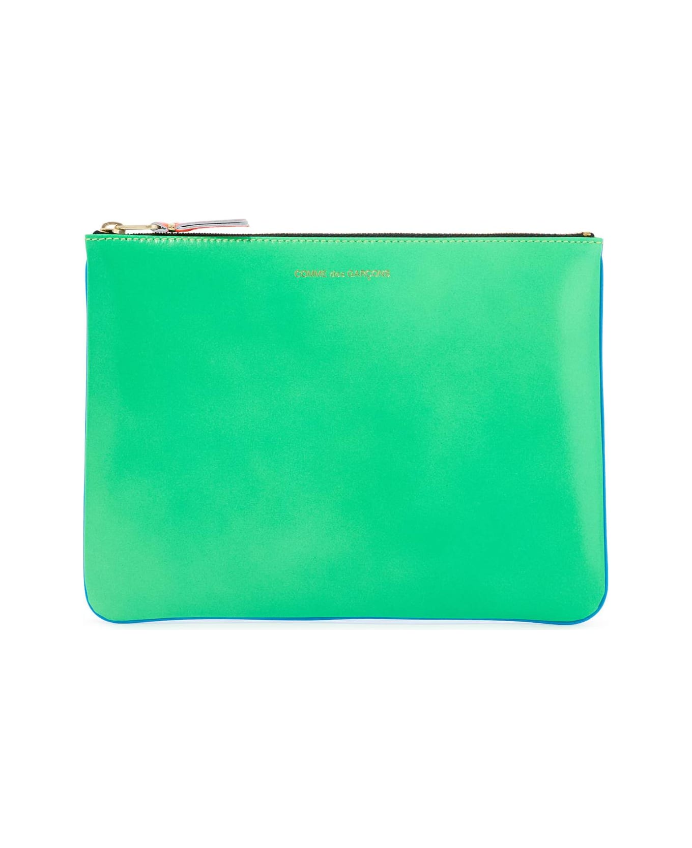 Comme des Garçons Wallet Super Fluo Pouch - BLUE GREEN (Blue) アクセサリー