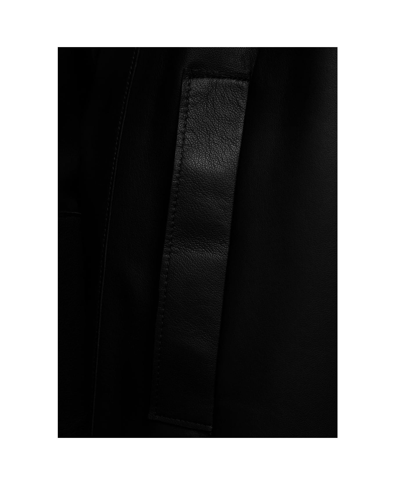 Antonelli Elia Leather Coat - Black
