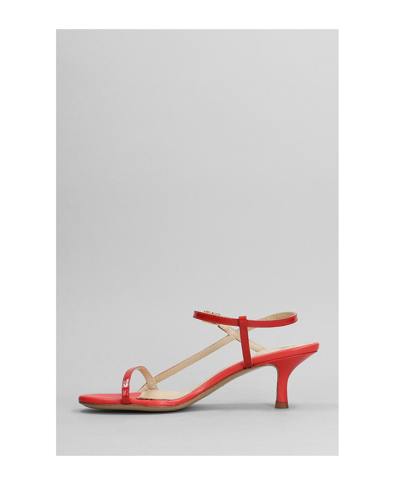 Fabio Rusconi Sandals In Red Patent Leather - red