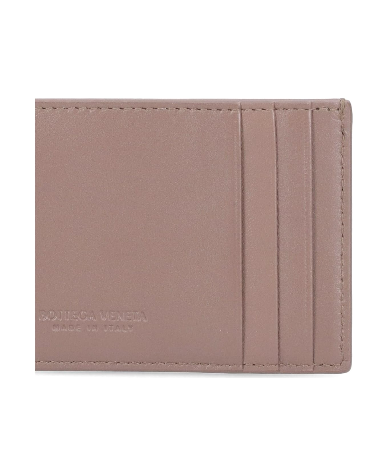 Bottega Veneta Leather Cardholder - turtledove 財布