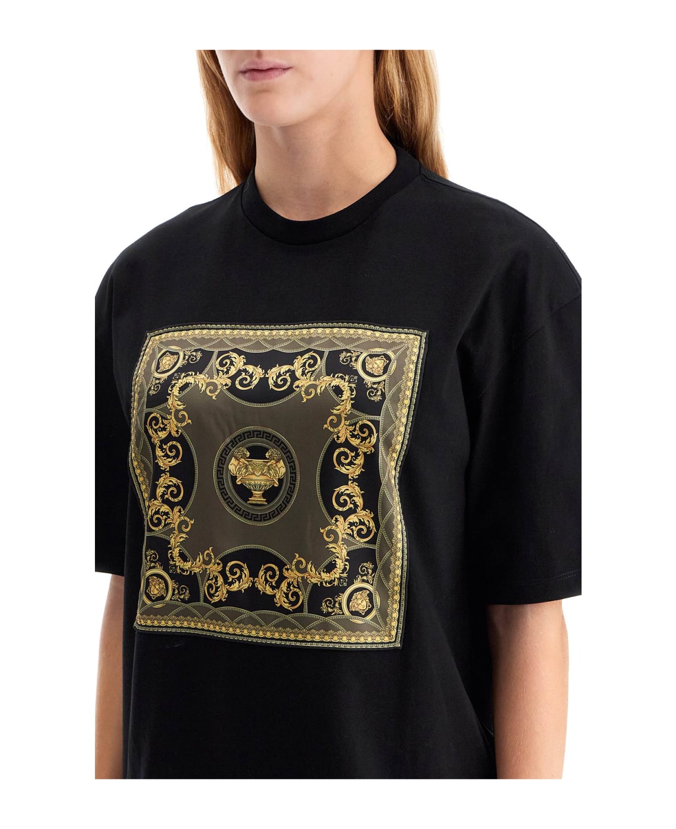 Versace 'oversized T-shirt - The - BLACK+MULTICOLOR (Black)