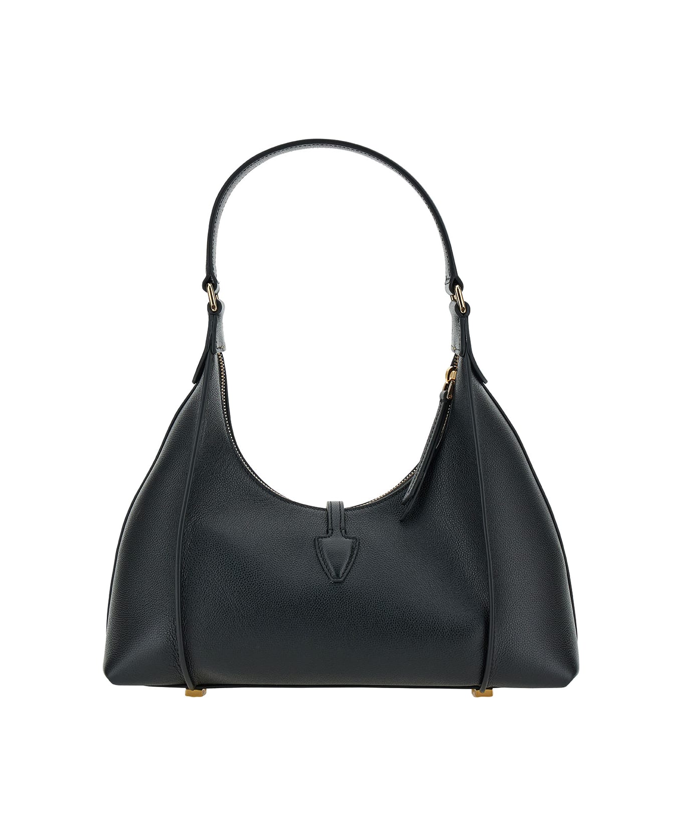 Tod's Black Shoulder Bag With T Timeless Charm In Leather Woman - Black