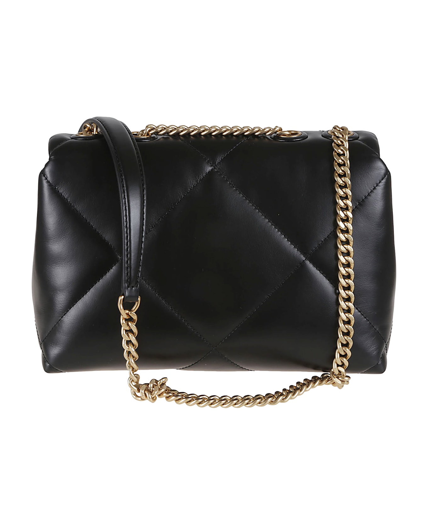 Tory Burch Kira Diamond Quilt Small Convertible Shoulder Bag - Black