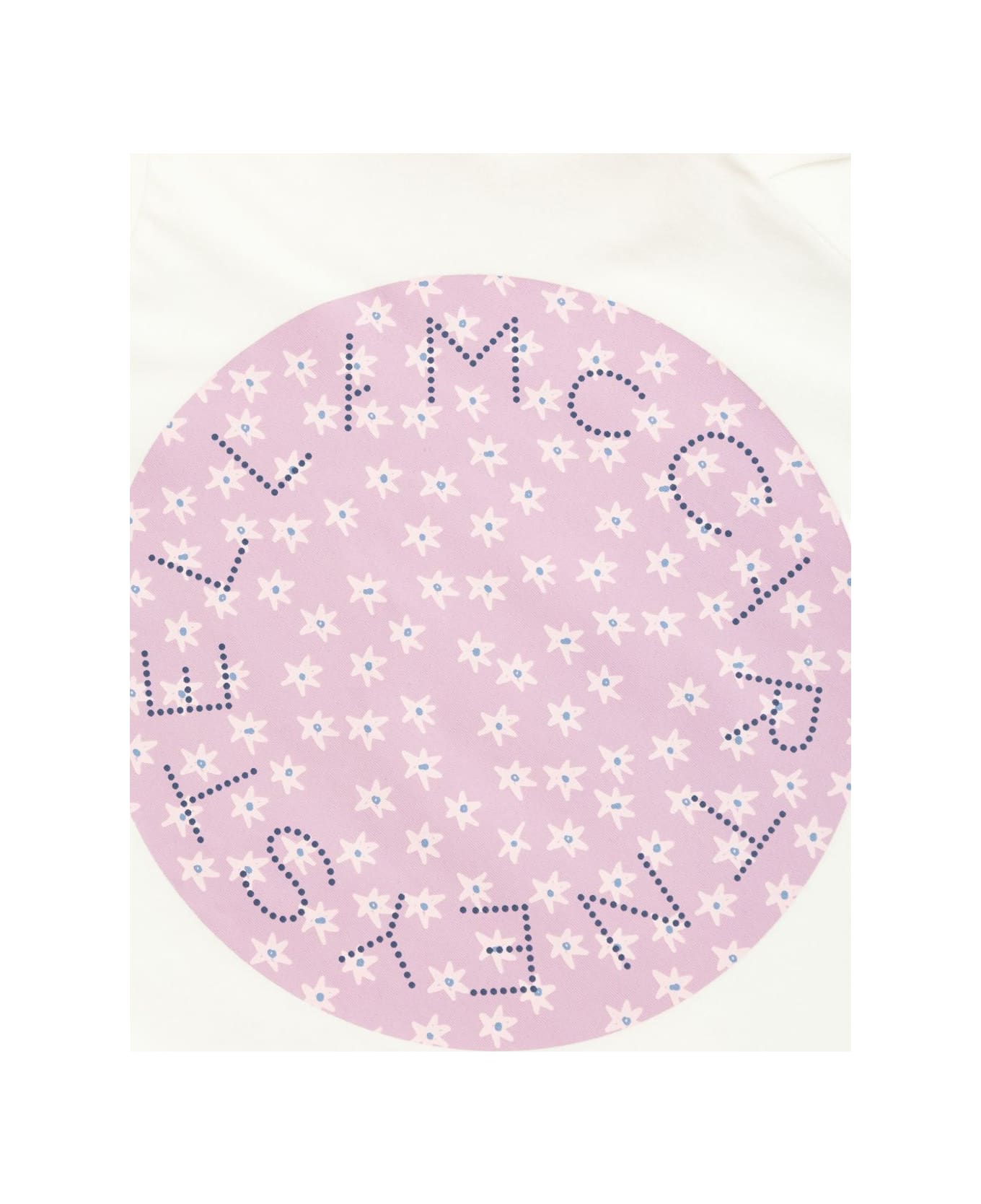 Stella McCartney Kids T-shirt With Floral Logo - White