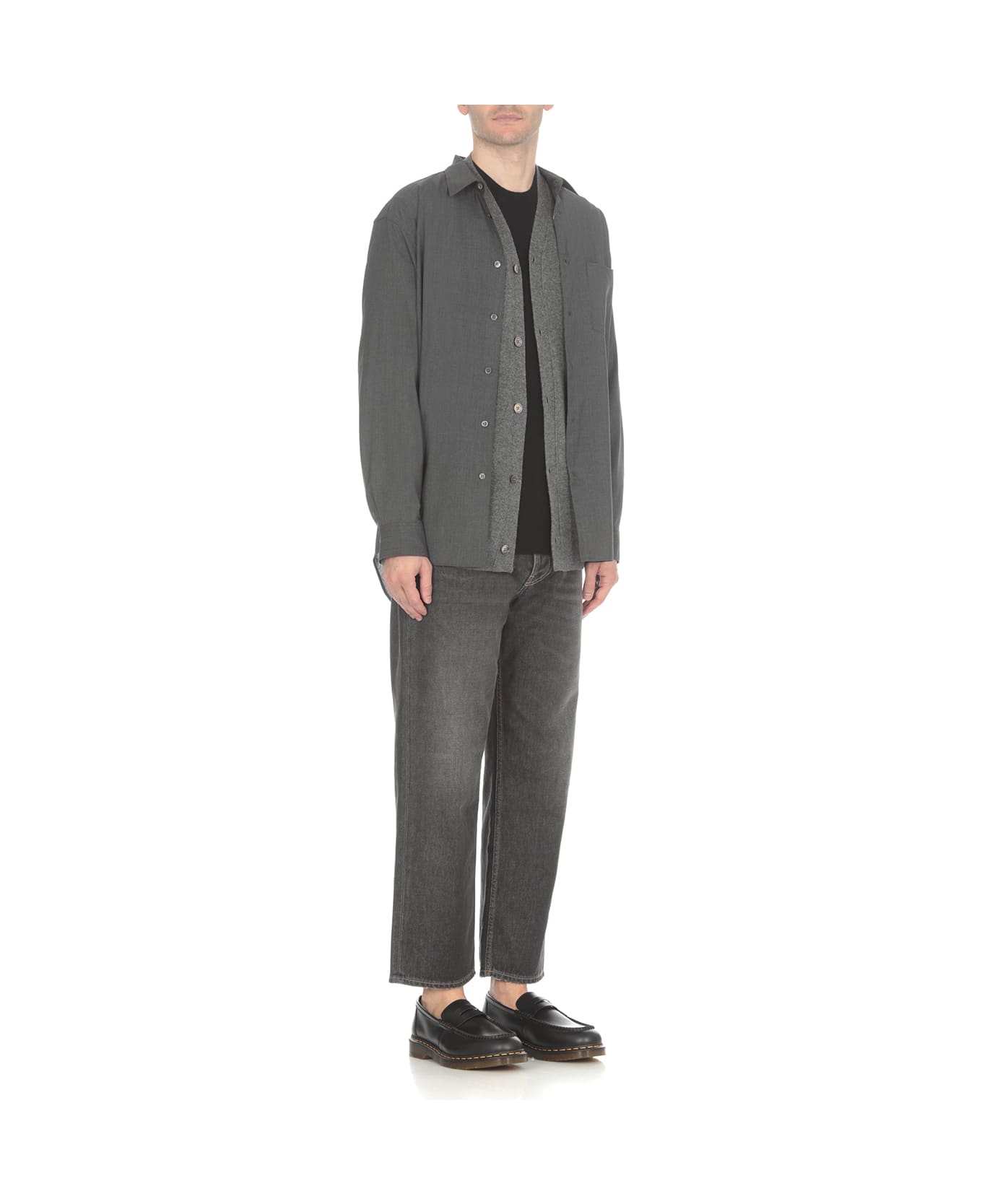 Comme des Garçons Shirt Wool Shirt - Black