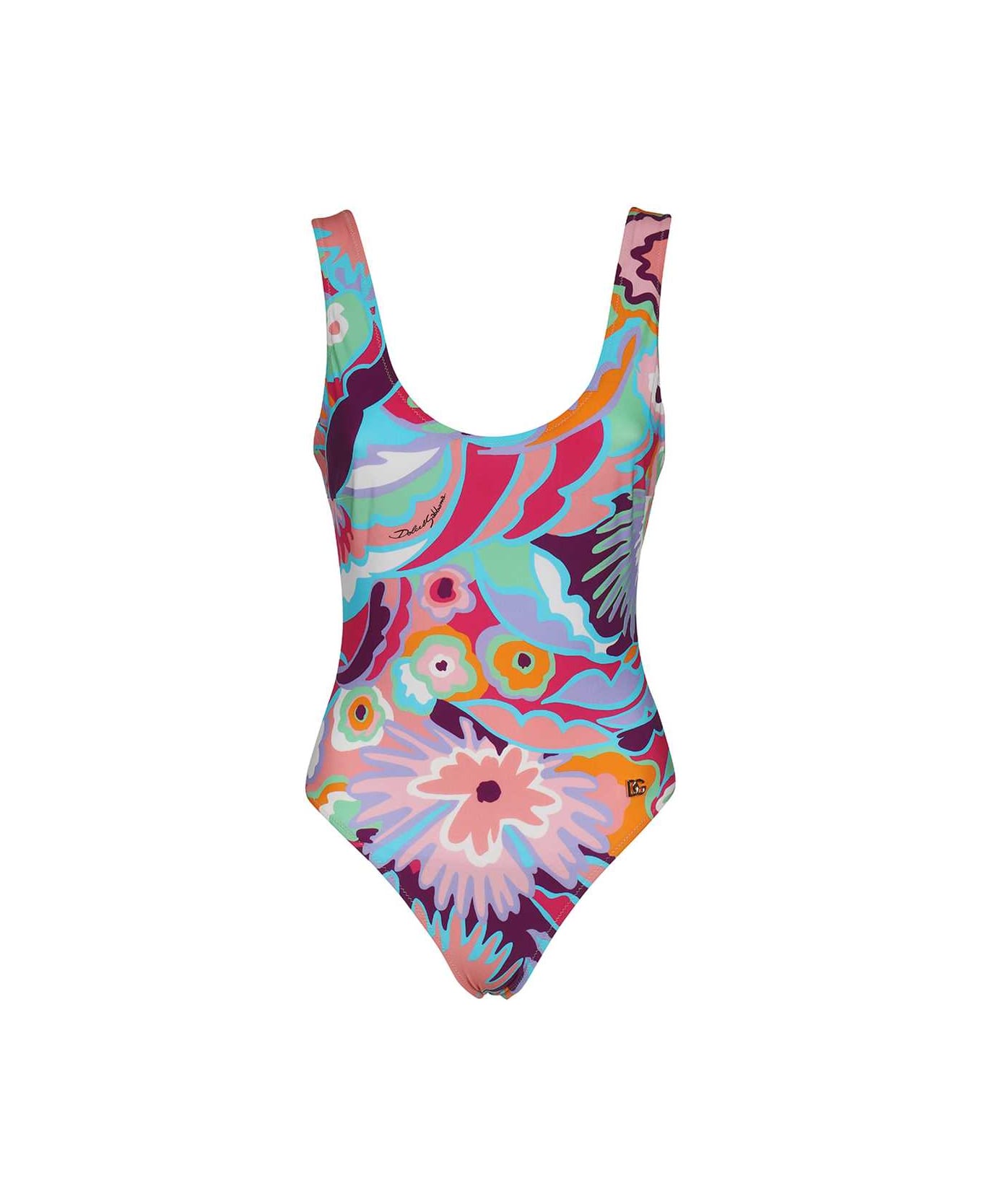 Dolce & Gabbana Printed One-piece Swimsuit - Multicolor 水着